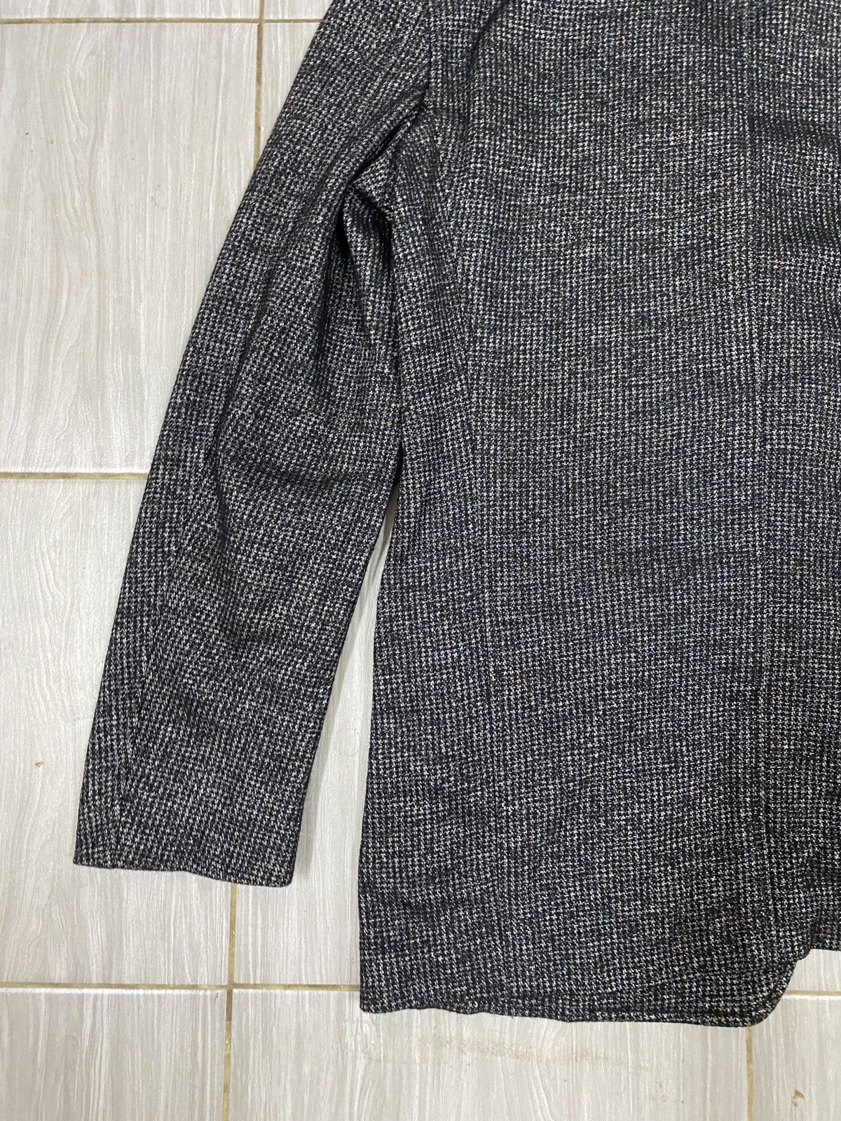 Armani Collezioni Armani Collezioni Textured Wool Blend Knit Blazer Jacket Size US L / EU 52-54 / 3 - 9 Thumbnail