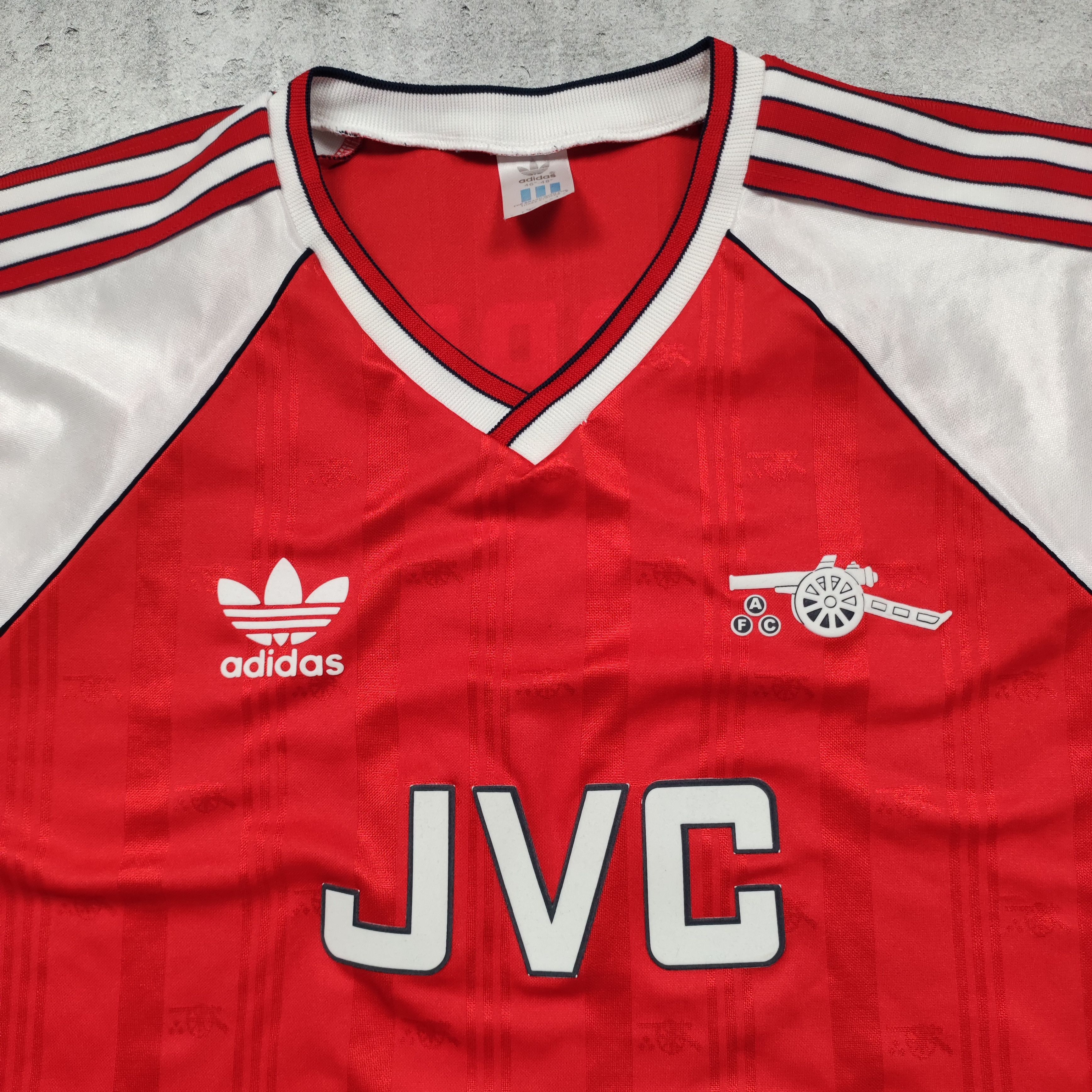 Vintage Vintage RARE Arsenal London 1989 Archive Adidas Jersey Size US XL / EU 56 / 4 - 5 Thumbnail