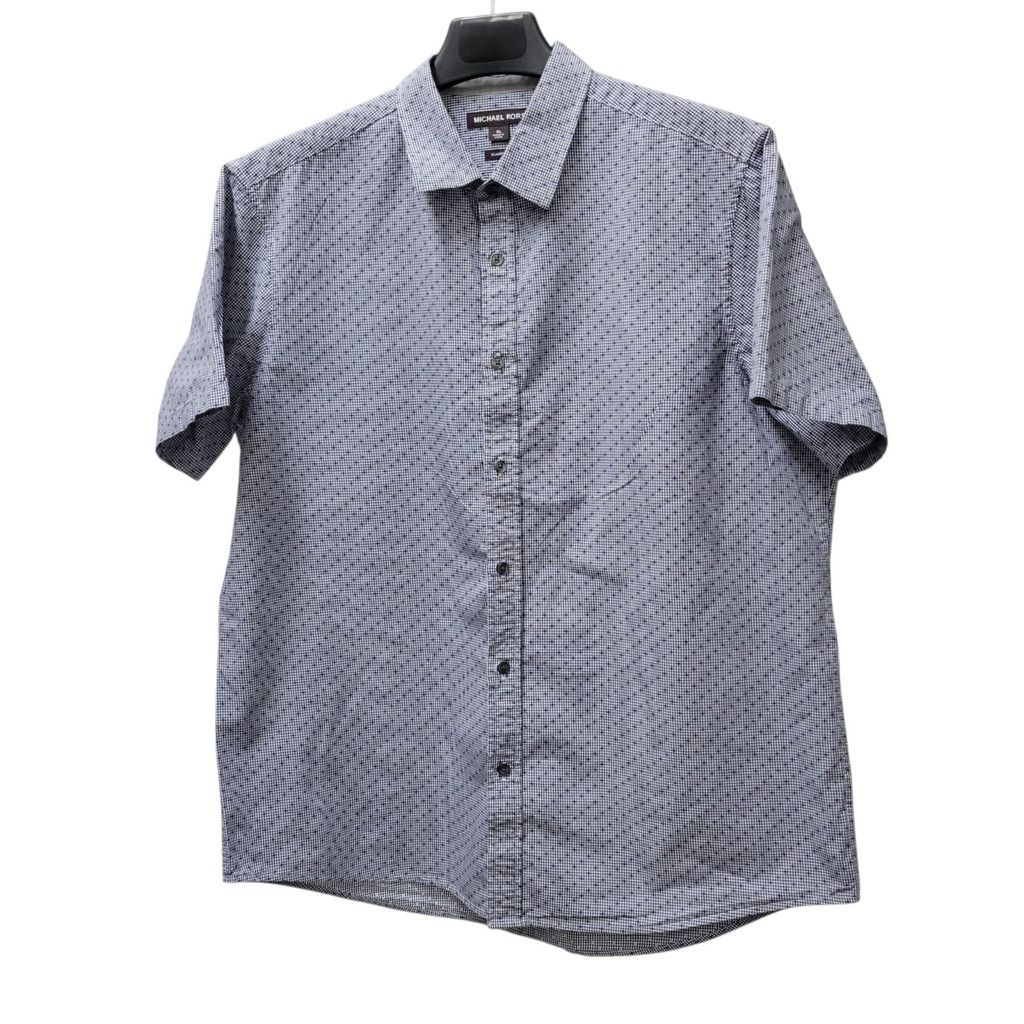Michael Kors Michael Kors Men's Classic Fit Short-Sleeves Button Down Shi Size US XL / EU 56 / 4 - 2 Thumbnail