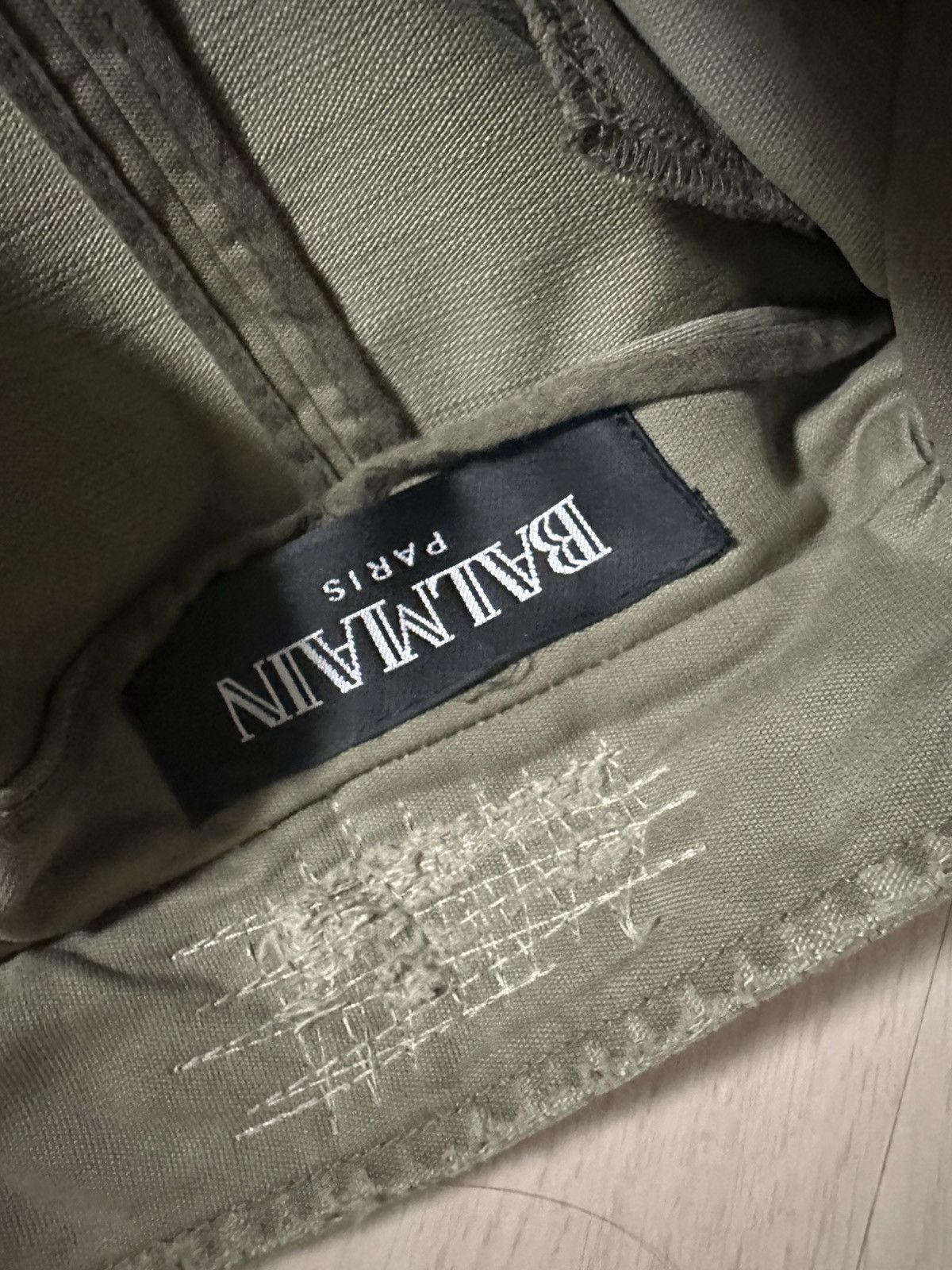 Balmain Balmain SS10 Decarnin Chain Straps Military Coat Size US S / EU 44-46 / 1 - 8 Thumbnail