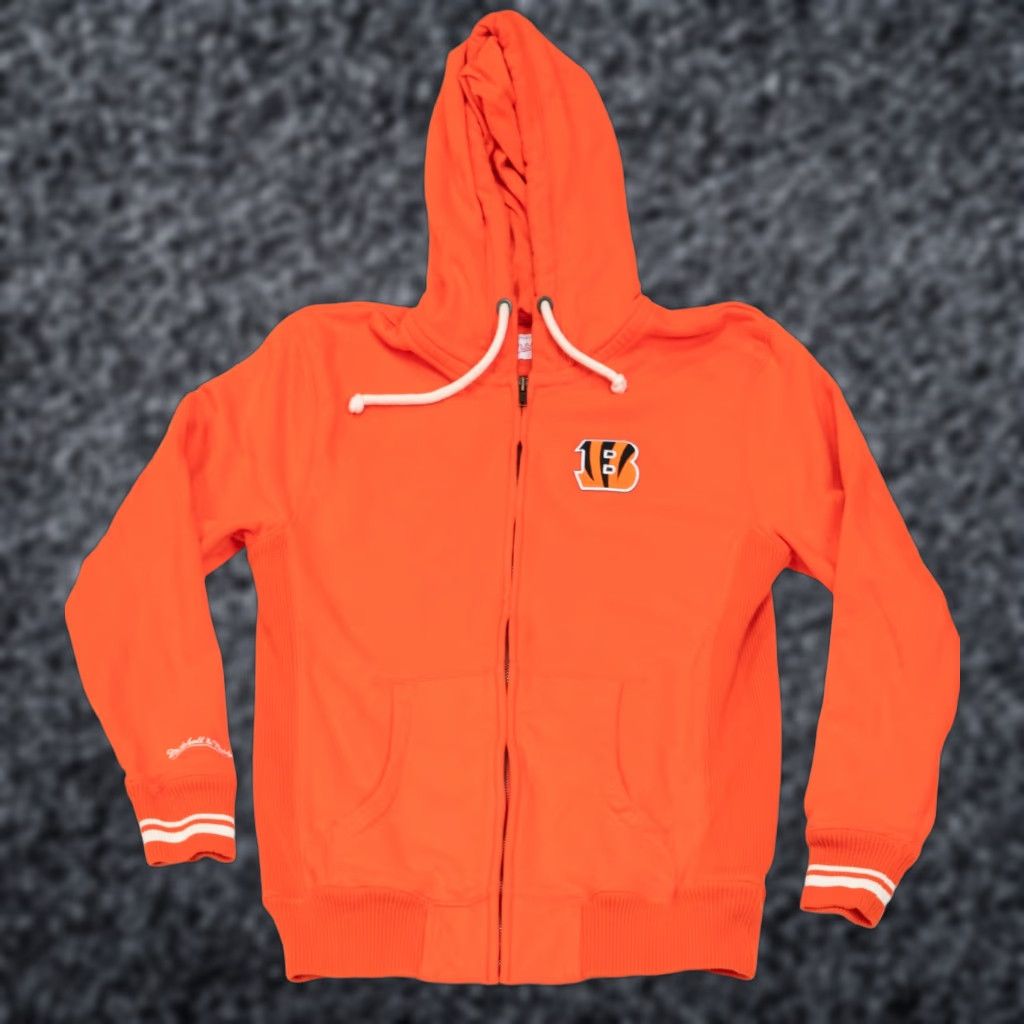 Mitchell & Ness VINTAGE Cincinnati Bengals Mitchell & Ness Sweatshirt Women L NFL Pullover Hoodie Size L / US 10 / IT 46 - 1 Thumbnail