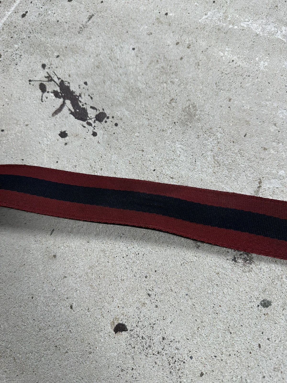 Gucci ‼️ Gucci Web Stripe Navy/Burgundy Belt Size ONE SIZE - 7 Thumbnail