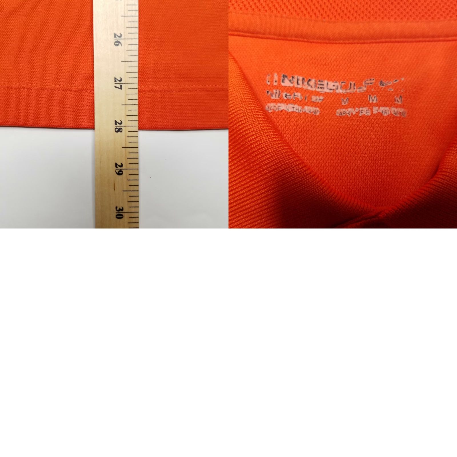 Nike VINTAGE Nike Golf Polo Shirt Shirt Adult Medium Orange Short Sleeve Button-Up 90s Concert? Size US M / EU 48-50 / 2 - 8 Thumbnail