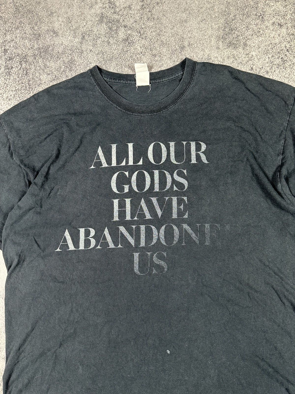Vintage Y2K Vintage Art ALLOUR GODS HAVE ABANDONE US Logo T-shirt Size US XXL / EU 58 / 5 - 2 Thumbnail