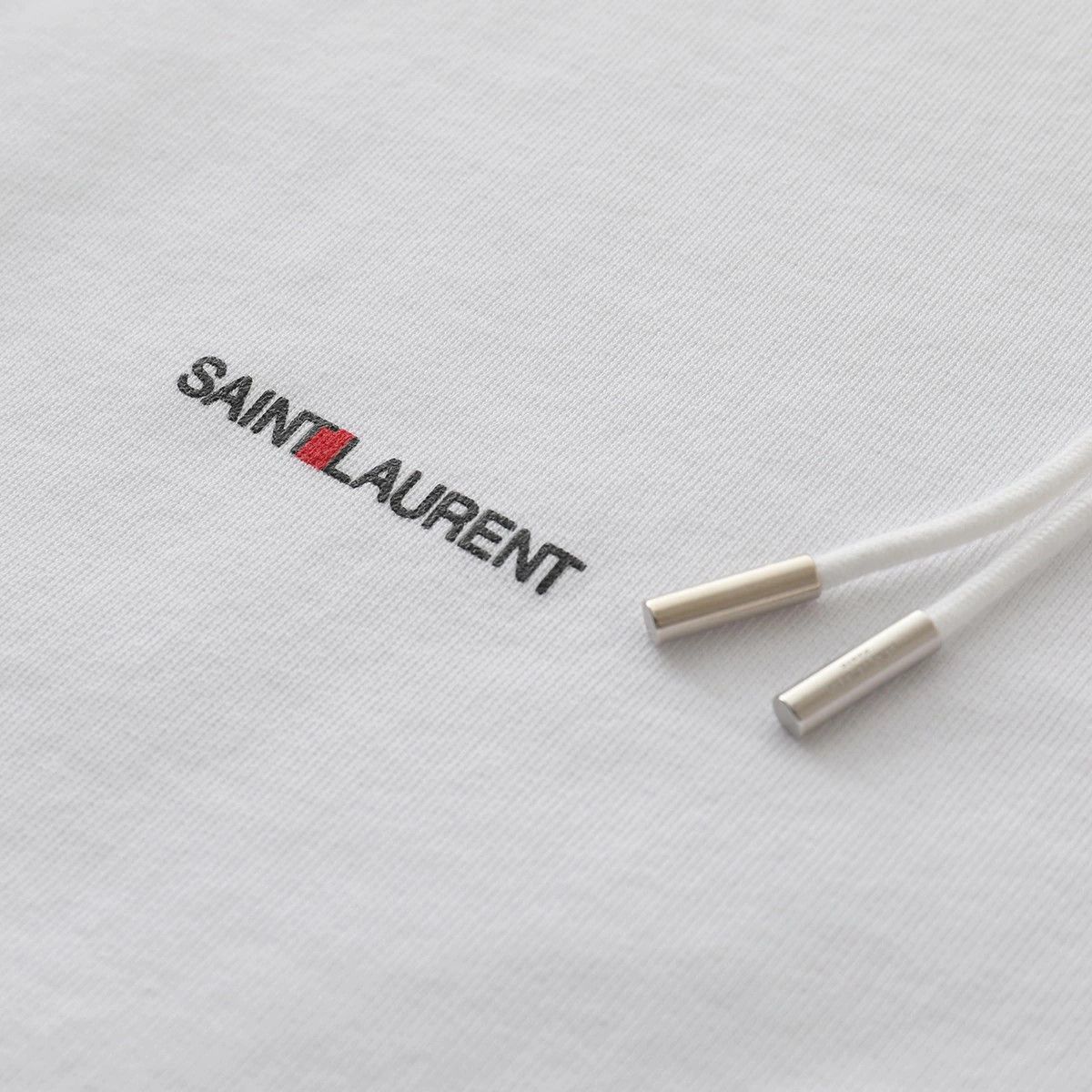Saint Laurent Paris o1s1wg110924 Unisex Rive Gauche Hoodie in White Size US M / EU 48-50 / 2 - 7 Thumbnail