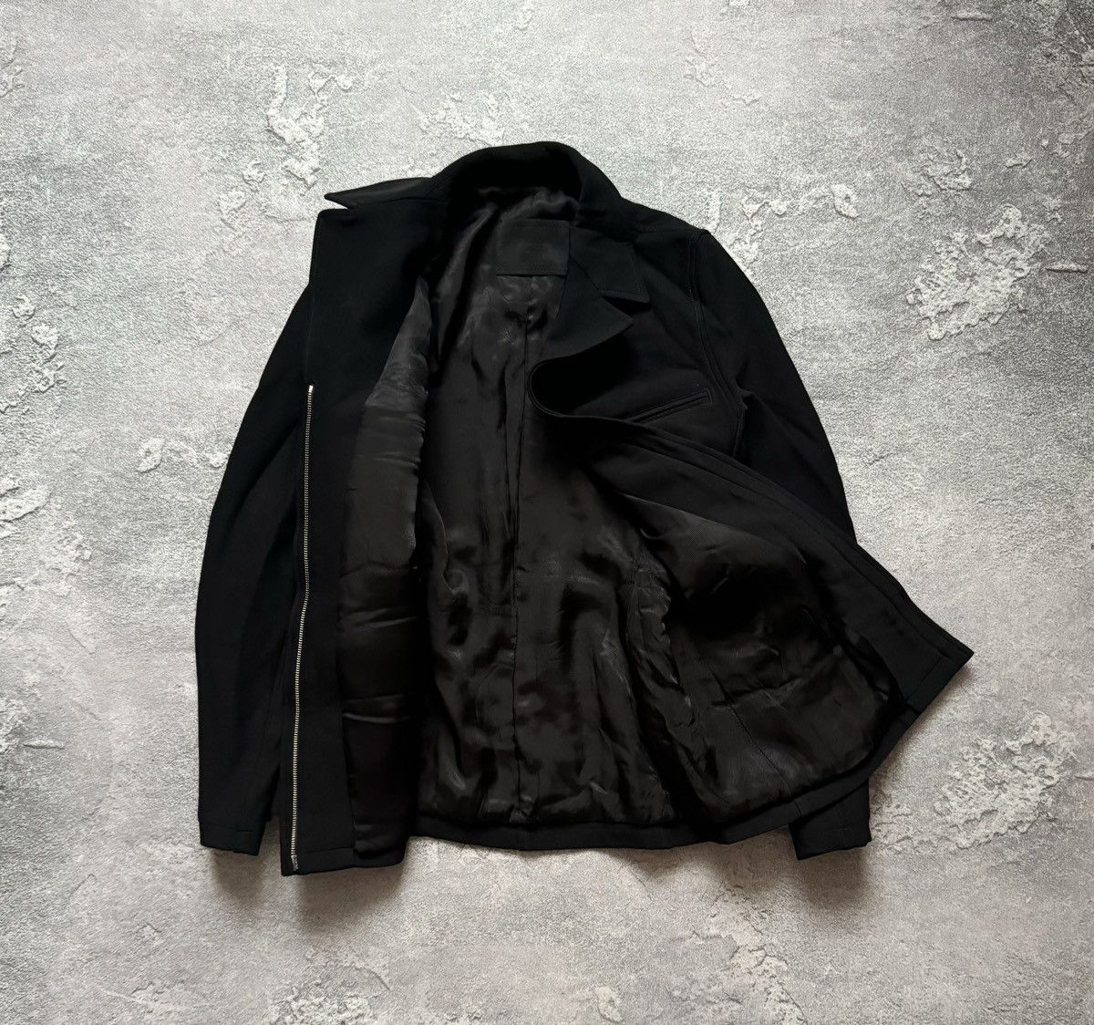 Designer × Prada Prada Milano M black zip cropped coat jacket blazer Wmns Size M / US 6-8 / IT 42-44 - 5 Thumbnail