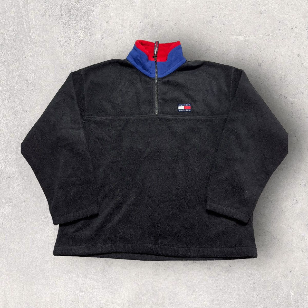 Tommy Hilfiger × Vintage Vintage Tommy Hilfiger fleece sweatshirt Size US L / EU 52-54 / 3 - 1 Thumbnail