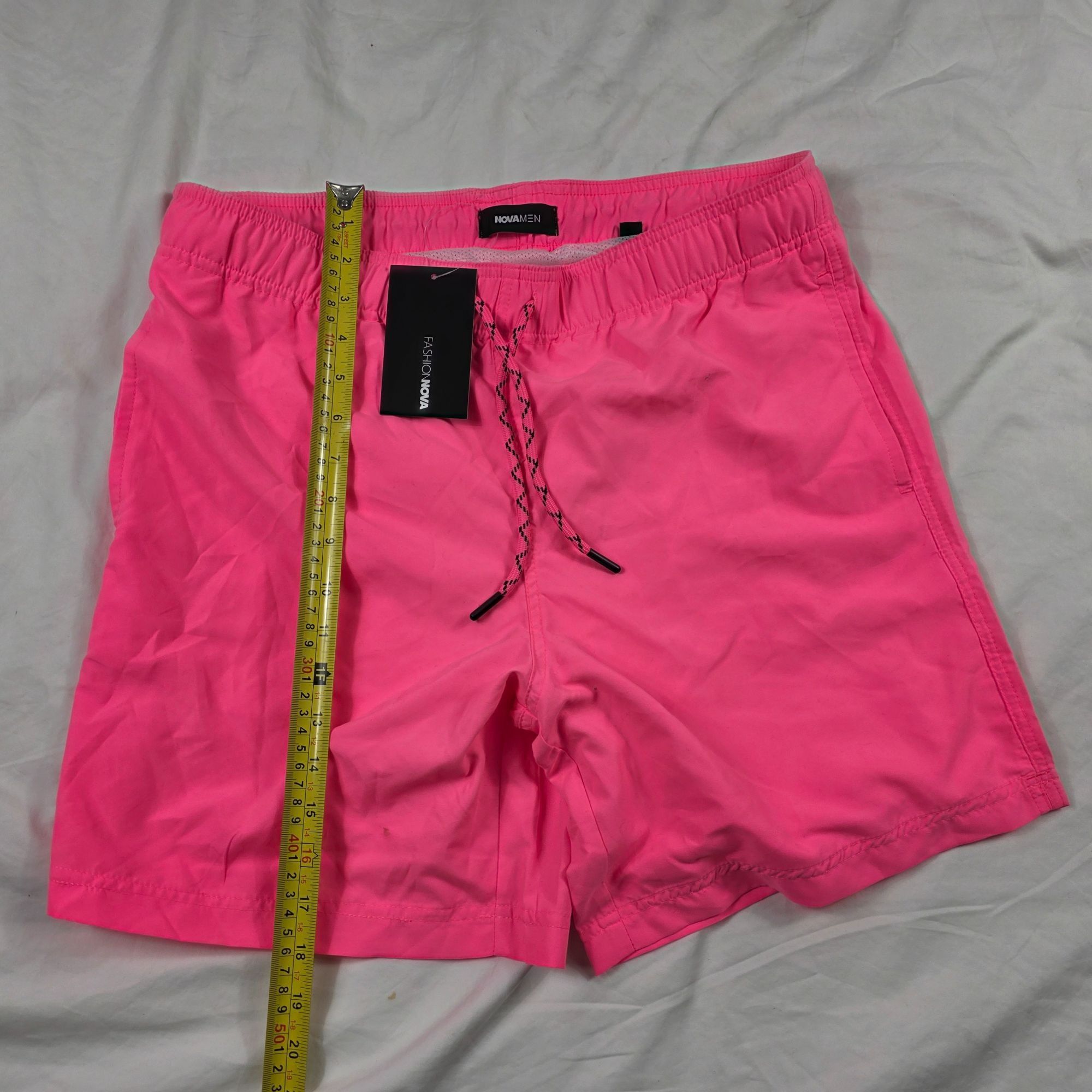 Fashion Nova Fashion Nova Montez Swim Trunk Classic Mens Medium Neon Pink Size US 40 / EU 56 - 11 Thumbnail