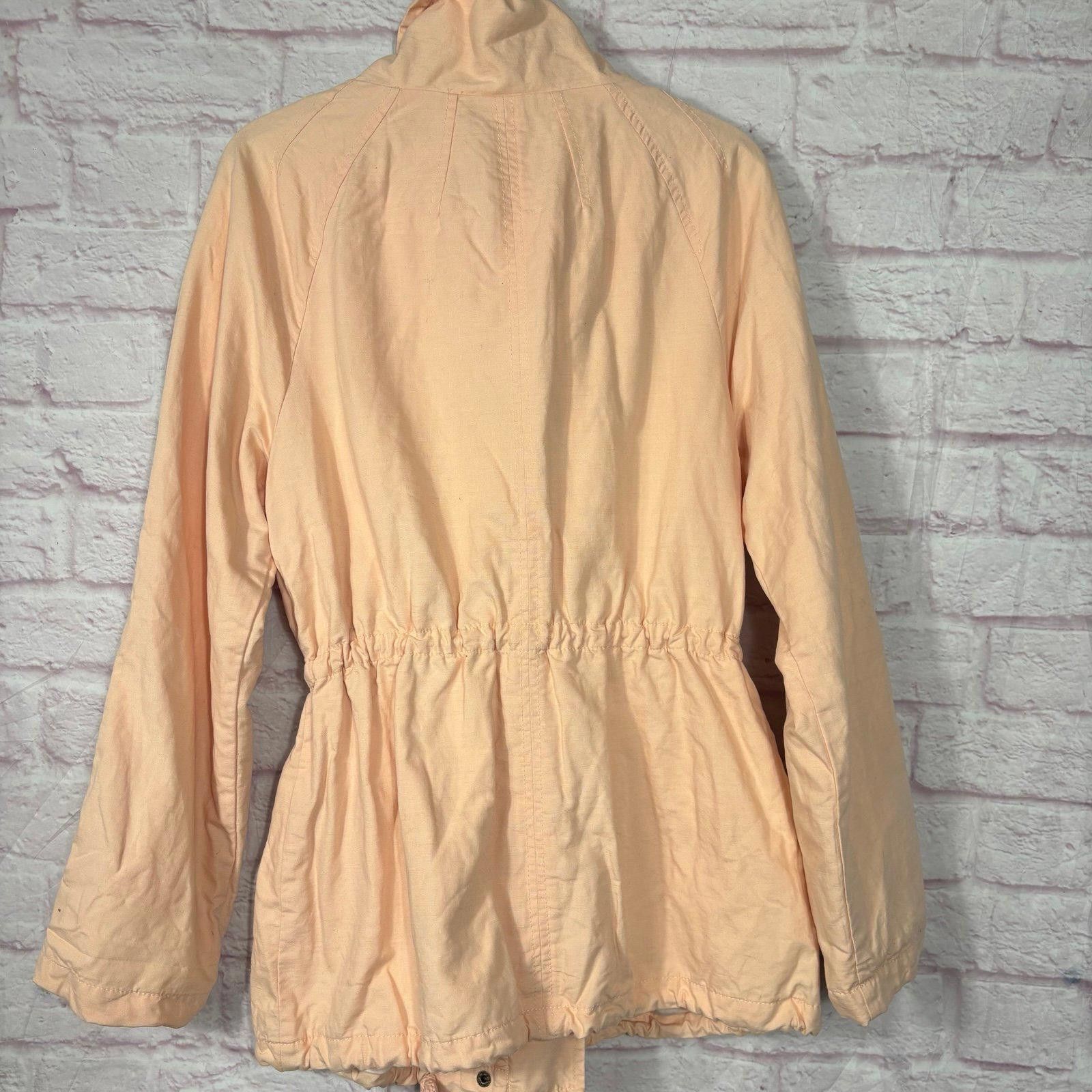 Other LOFT Women's Medium Peach Lightweight Utility Jacket Size M / US 6-8 / IT 42-44 - 8 Thumbnail