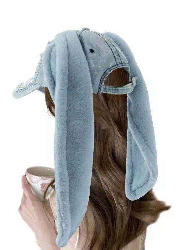 Japanese Brand Long Ear Decors Distressed Baseball Cap Size ONE SIZE - 3 Thumbnail