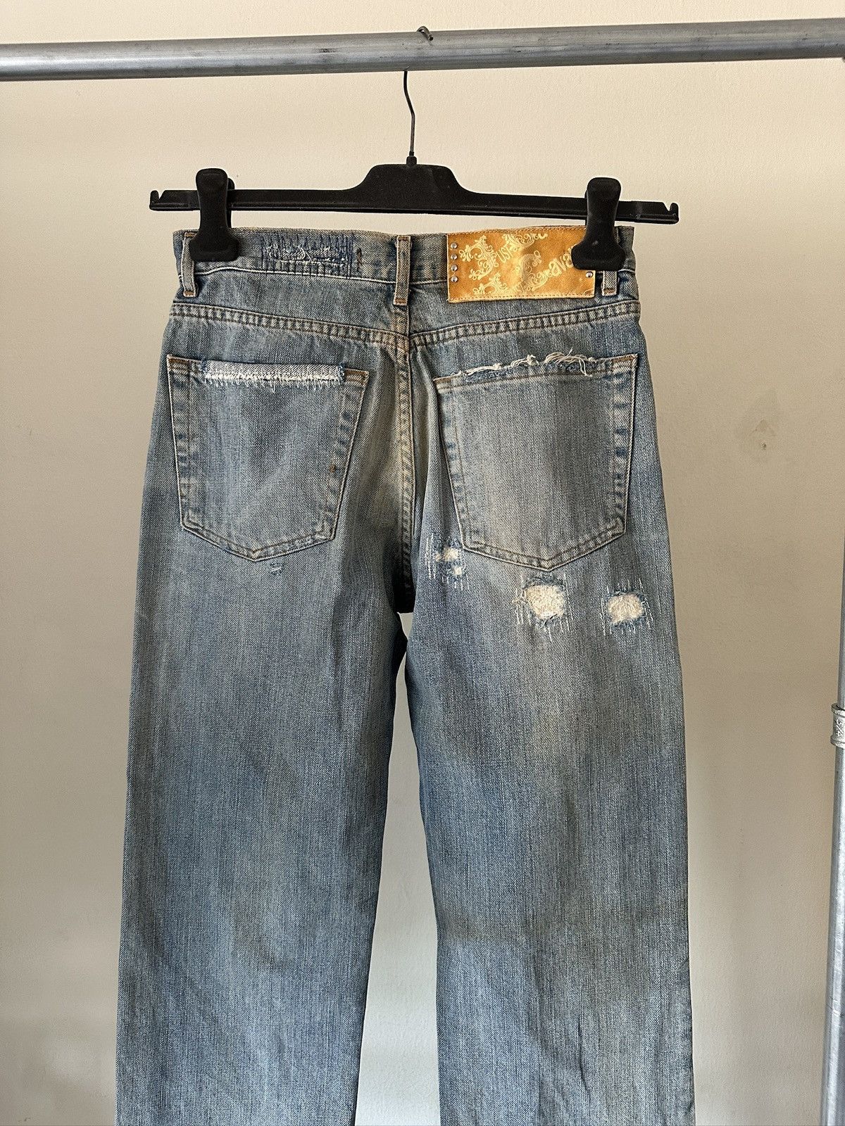 Roberto Cavalli 2000s Roberto Cavalli Washed Distressed Jeans Size US 27 - 10 Thumbnail