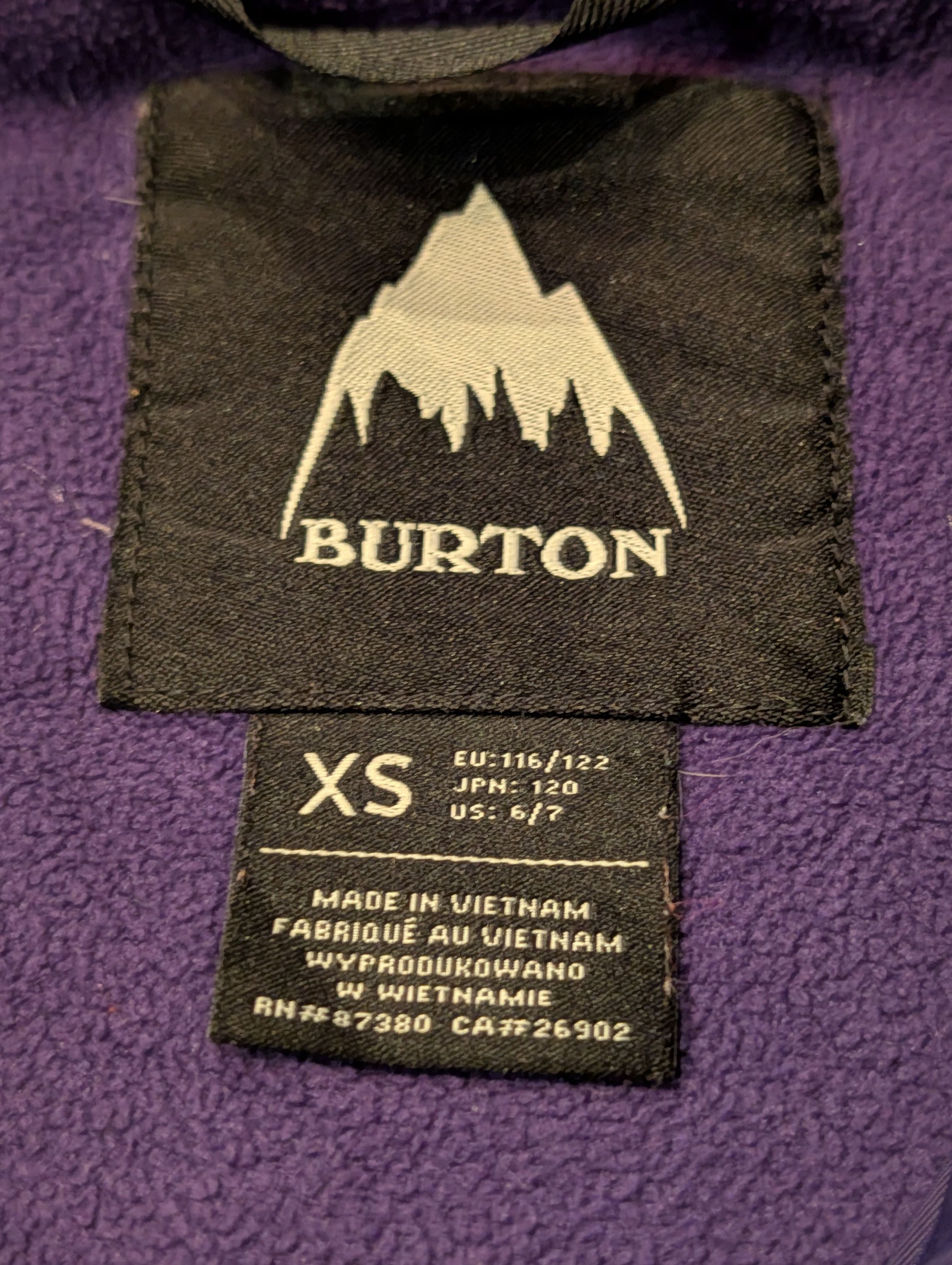 Burton Burton Jacket Boys X-Small 6/7 Insulated Hooded Snowboard Size US XS / EU 42 / 0 - 3 Thumbnail