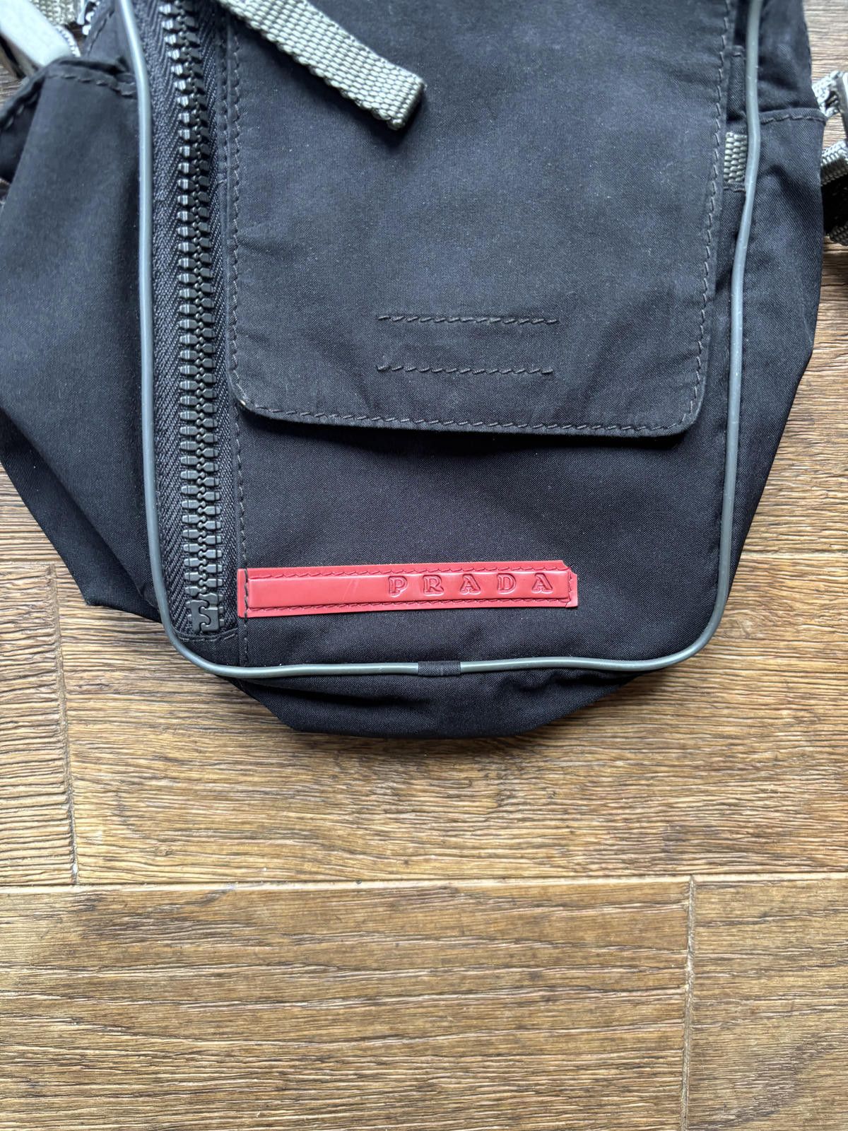 Prada Prada Sport Red Tab Nylon Crossbody Bag – Black Size ONE SIZE - 2 Thumbnail