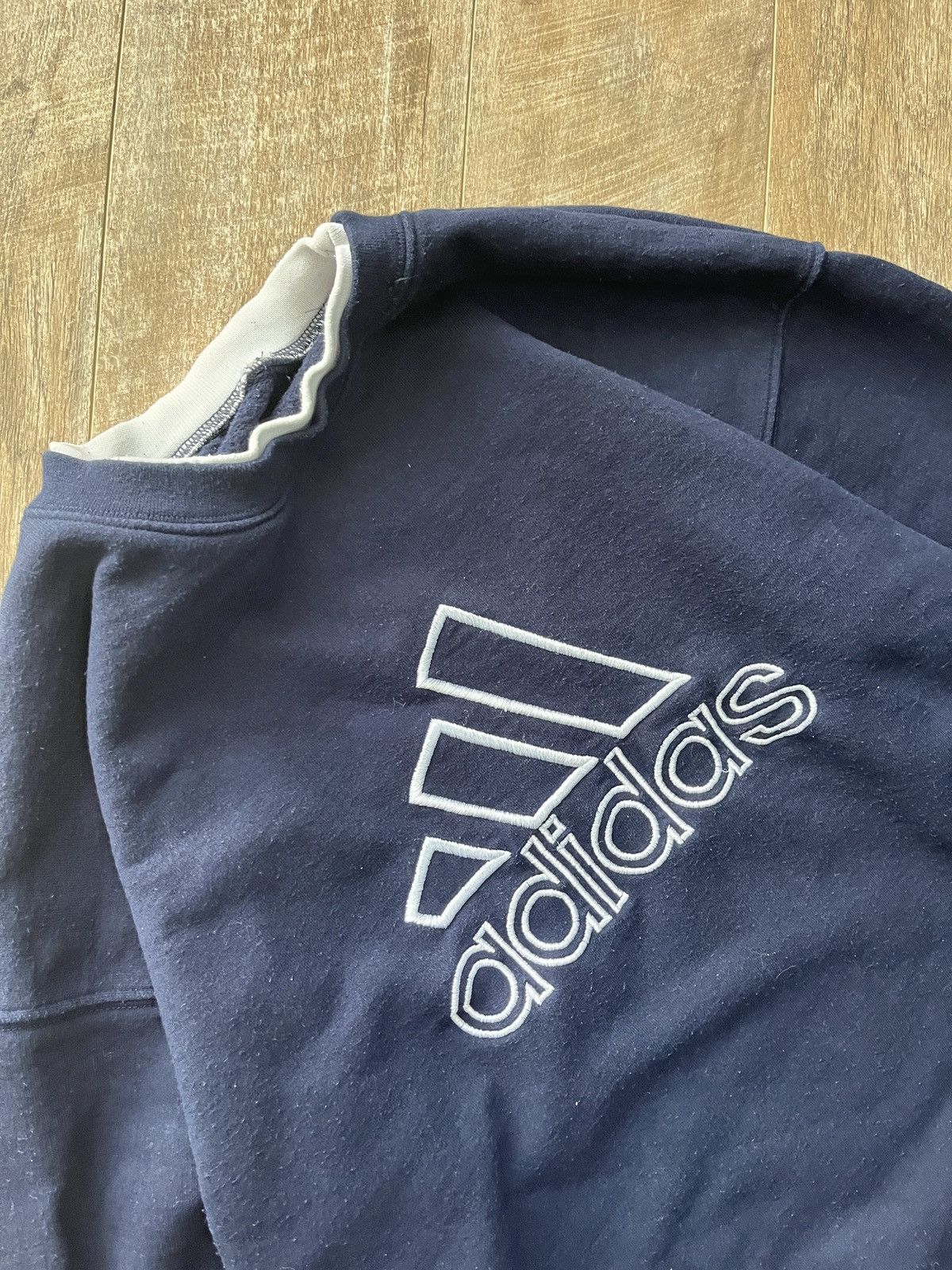 Adidas × Vintage Vintage Adidas Boxy Sweatshirt Size US L / EU 52-54 / 3 - 2 Thumbnail