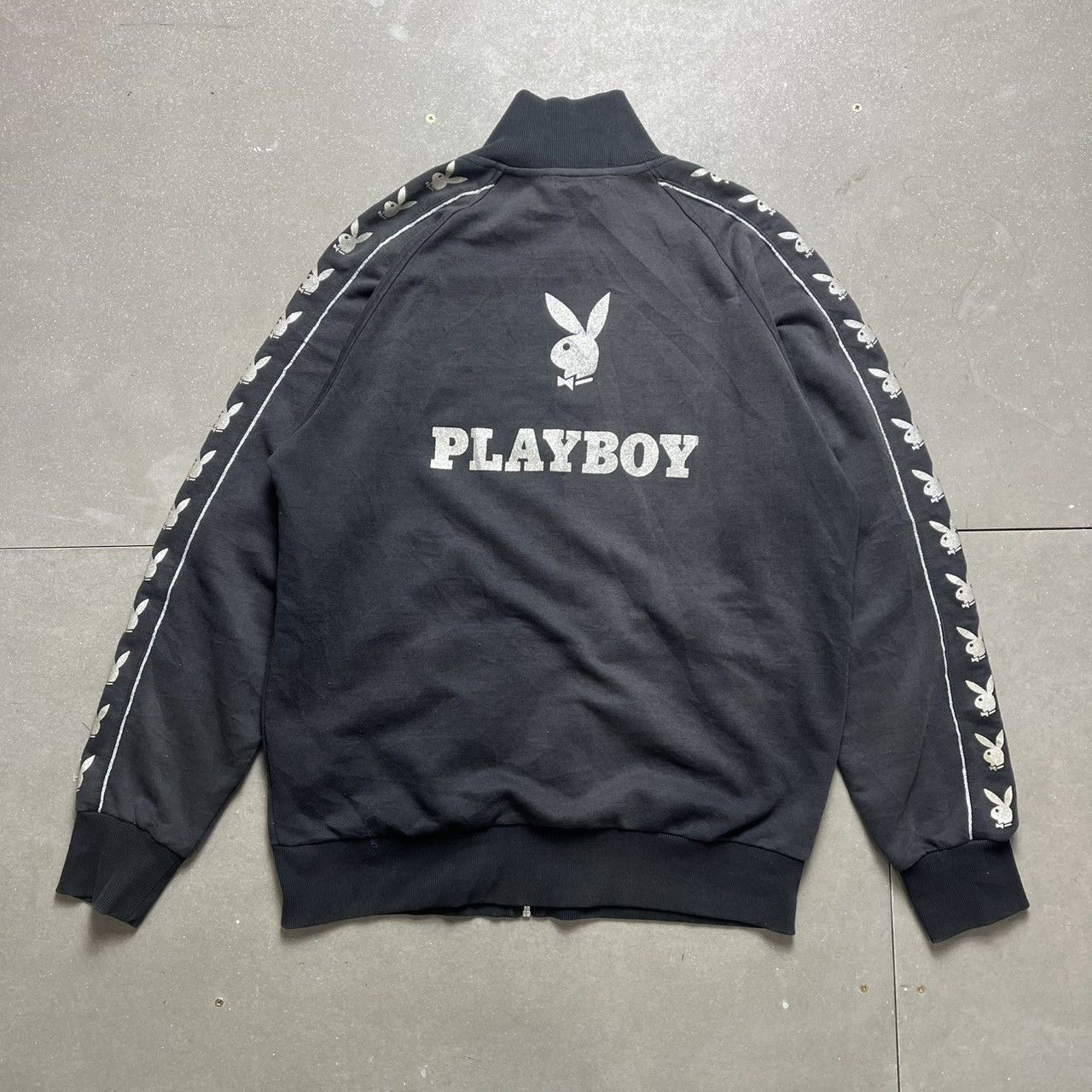 If Six Was Nine × Le Grande Bleu (L.G.B.) × Playboy Vintage Playboy Zip Up Jacket Size US L / EU 52-54 / 3 - 9 Thumbnail