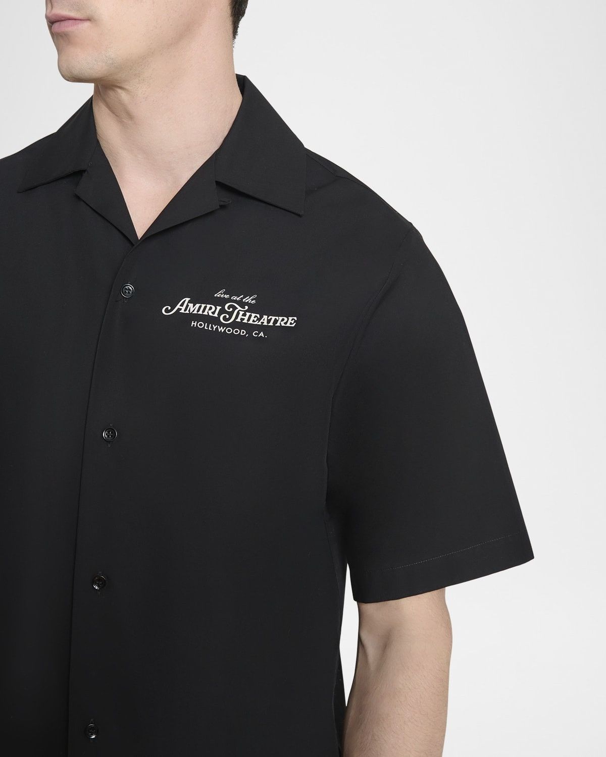 Amiri o1s1wg111025 Theatre Camp Shirt in Black Size US M / EU 48-50 / 2 - 5 Thumbnail