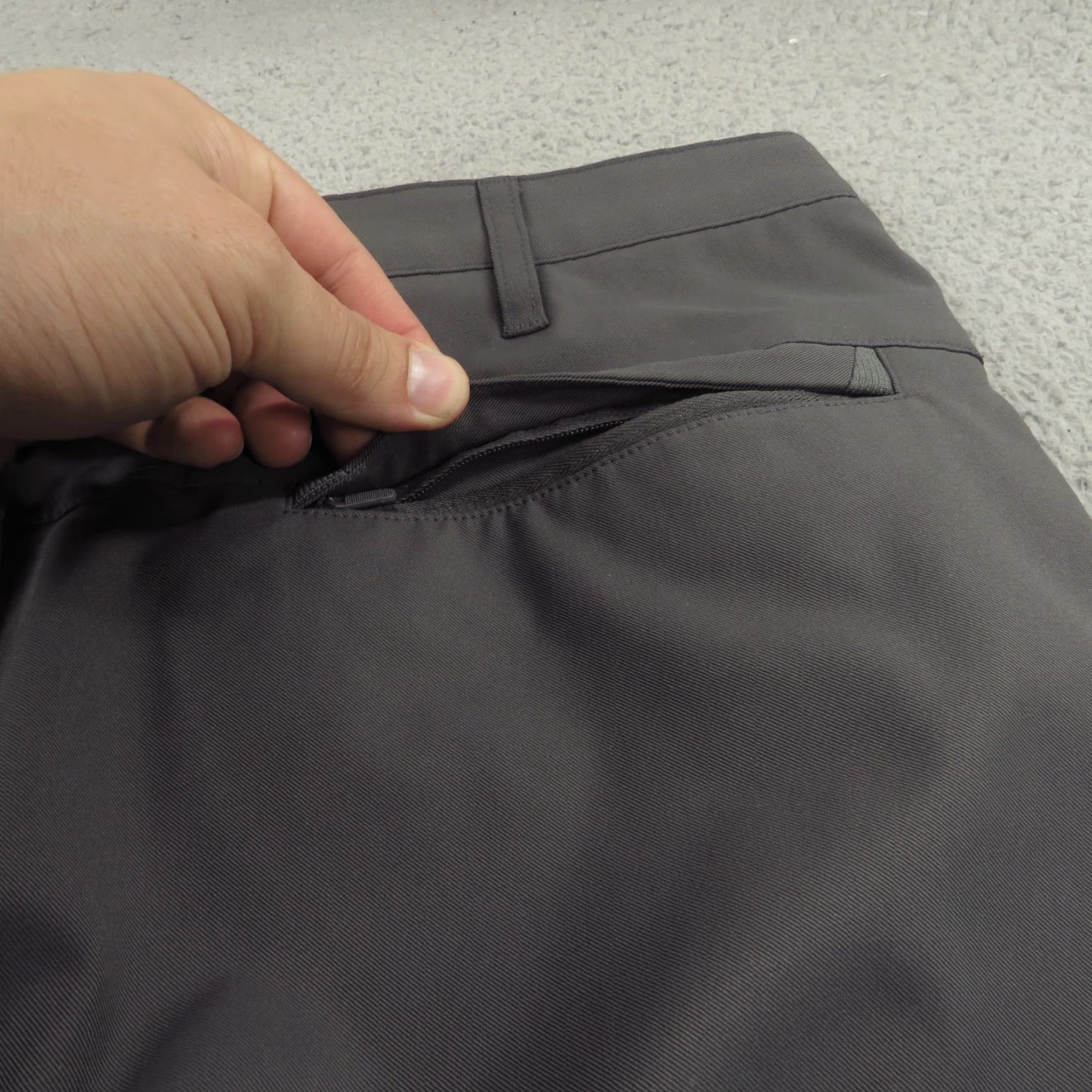 Vintage Jack Archer Pants Mens 33x34 Jetsetter Charcoal Grey Travel Slim Fit Chinos Flex Jeans? Size US 33 - 3 Thumbnail