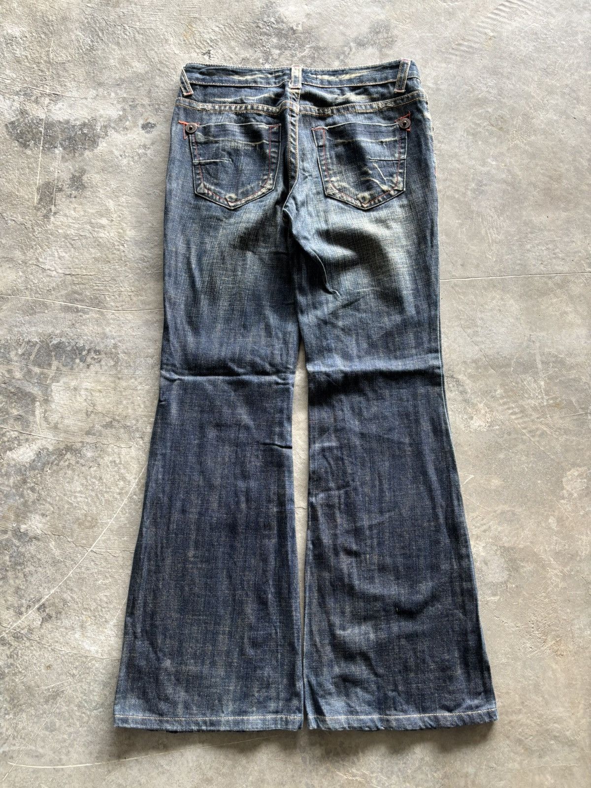 Hysteric Glamour × If Six Was Nine × Japanese Brand SICK TWIST FLARE CFLINE JAPANESE STYLE WASHED RUST SEASON Size US 30 / EU 46 - 11 Thumbnail
