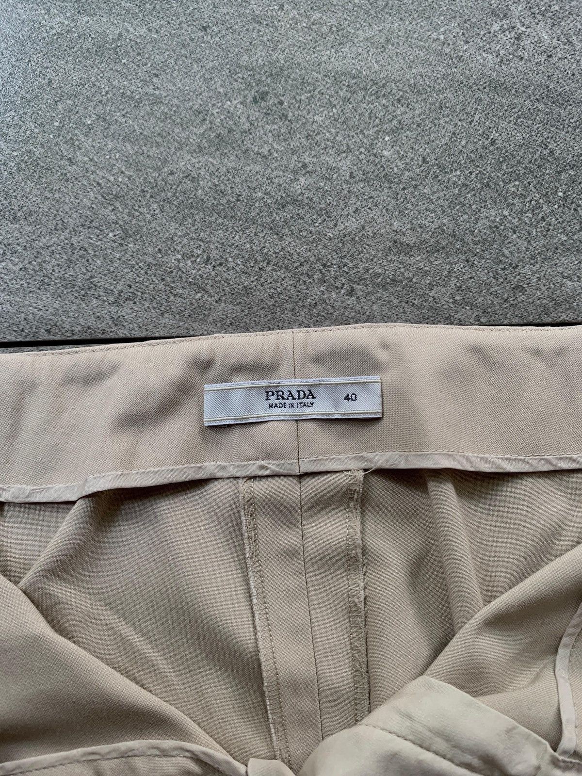 Prada FREE TAX! 2000s Slim Flared Trousers Size US 28 / EU 44 - 9 Thumbnail