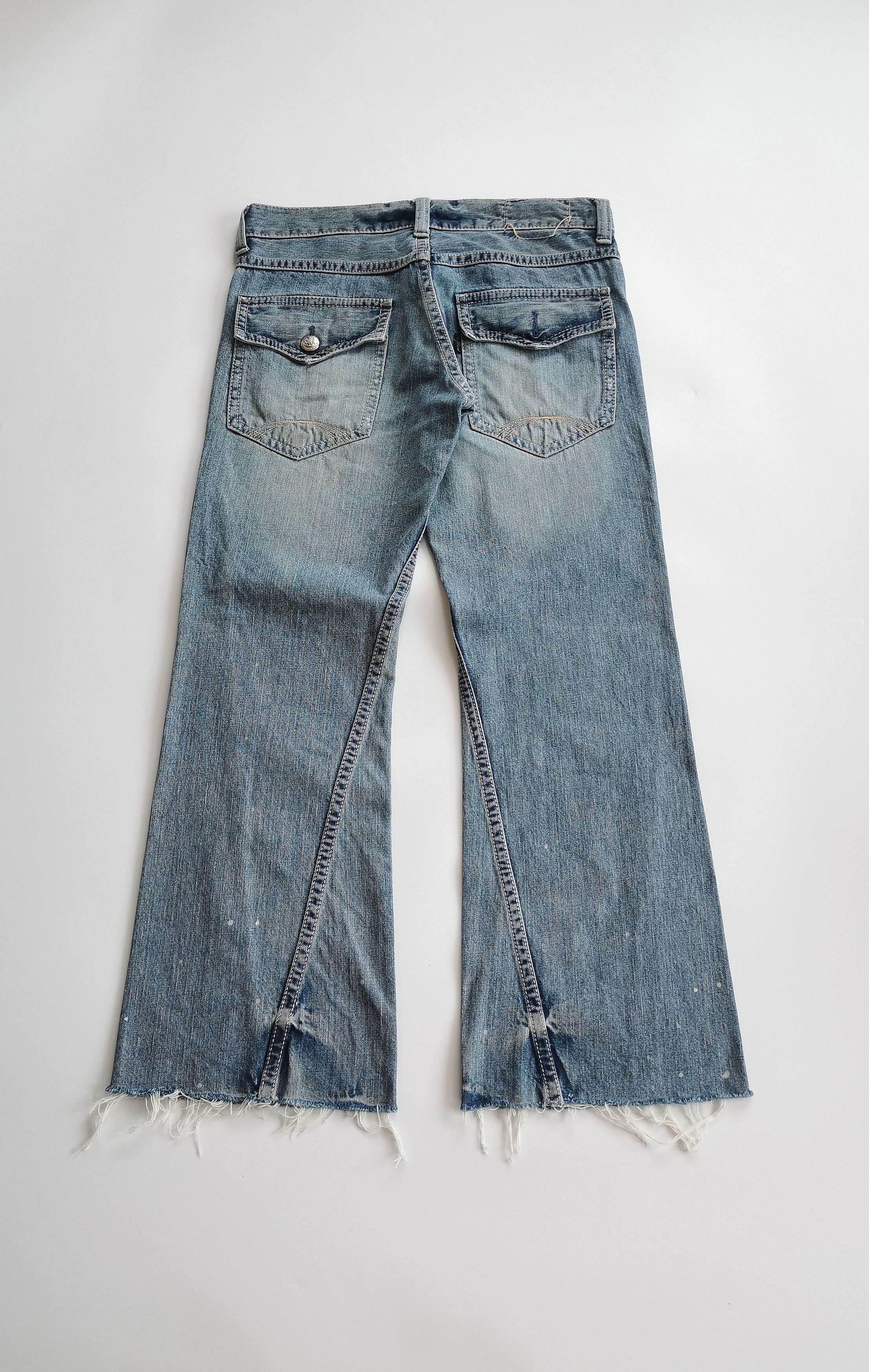 Tornado Mart Flare Jeans On Board Rusty Clawmark Boot Cut Denim Size US 34 / EU 50 - 2 Thumbnail
