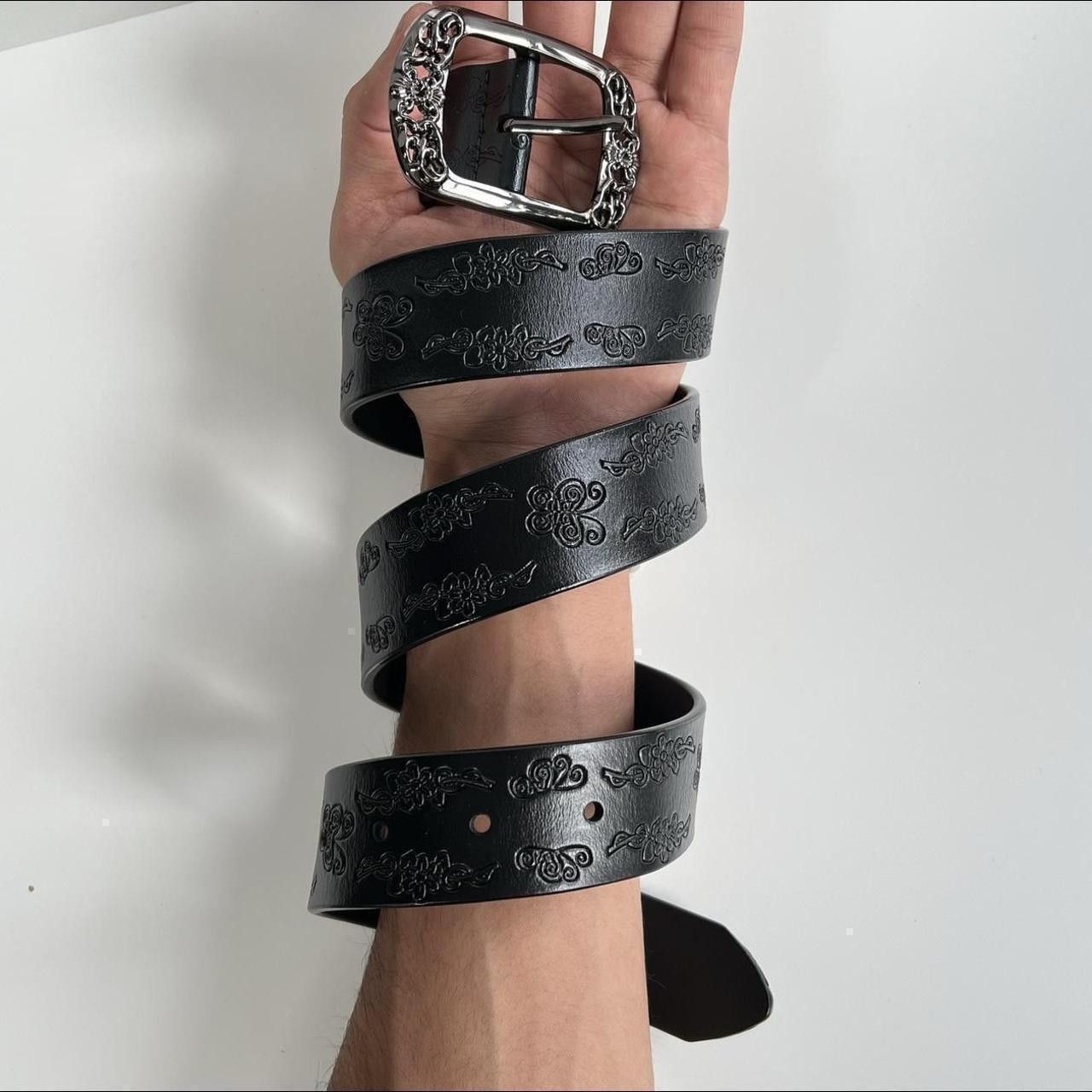 Cowboy Equipment × Vintage vintage style american western floral design black belt Size ONE SIZE - 7 Thumbnail