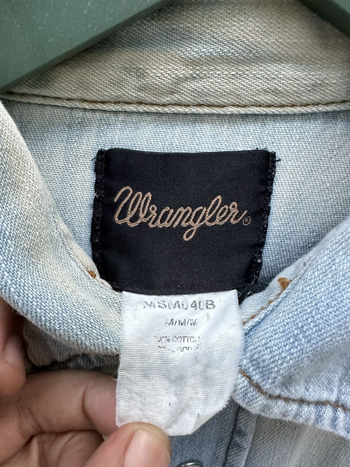 Vintage × Wrangler Vintage Western Wrangler Thrashed Shirt A140 Size US M / EU 48-50 / 2 - 9 Thumbnail