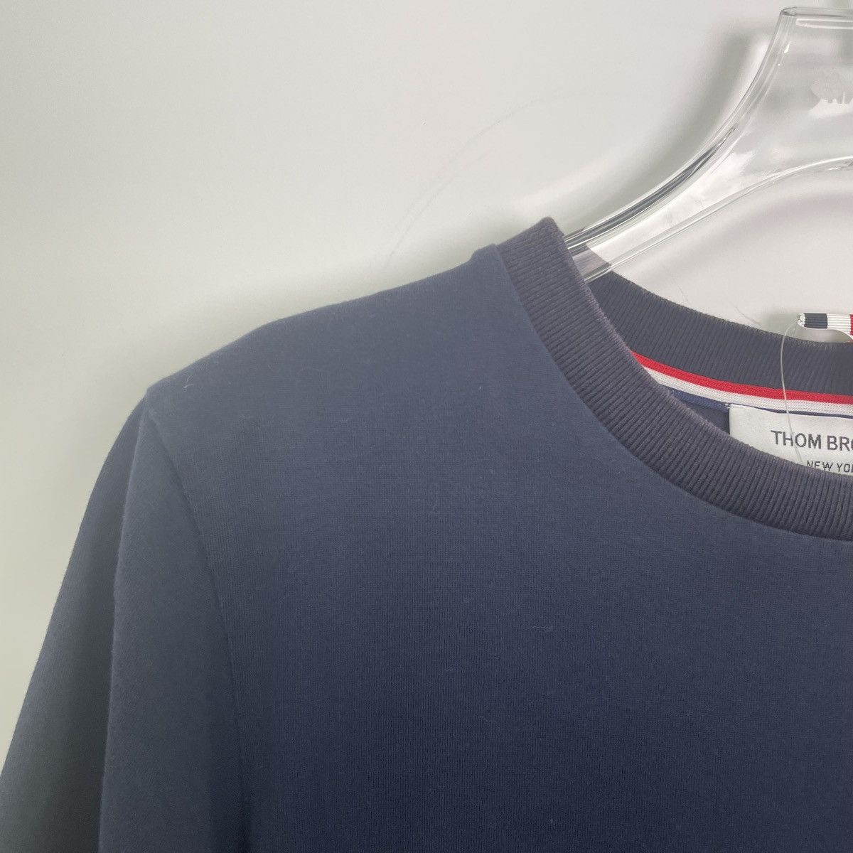 Thom Browne Thom Browne Blue Cotton Crew Neck Short Sleeve T-shirt K26WX Size US XS / EU 42 / 0 - 3 Thumbnail