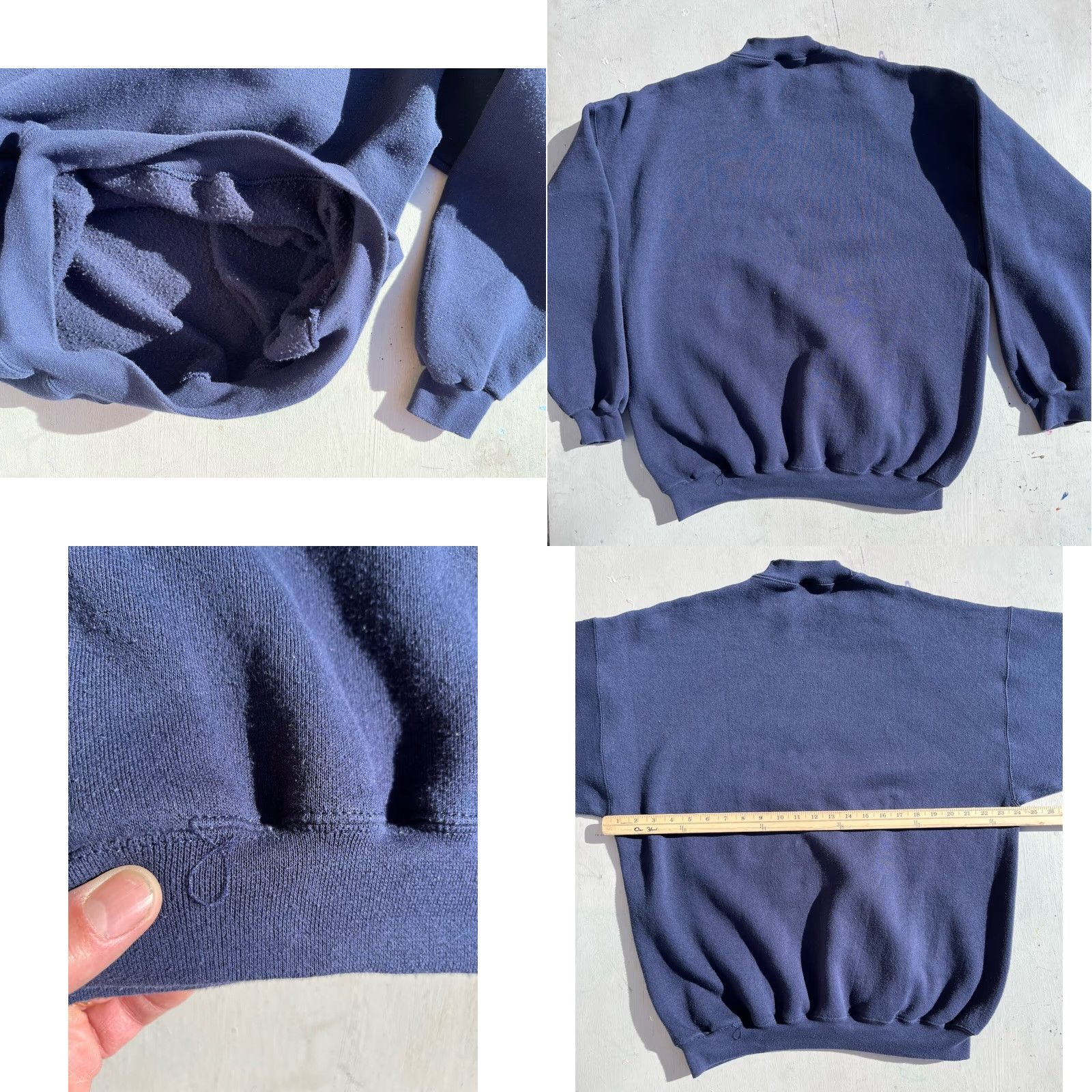 Tultex VINTAGE Tultex Sweatshirt Blue Aquarium New Orleans XL PILLING Crew Men’s Size US XL / EU 56 / 4 - 8 Thumbnail