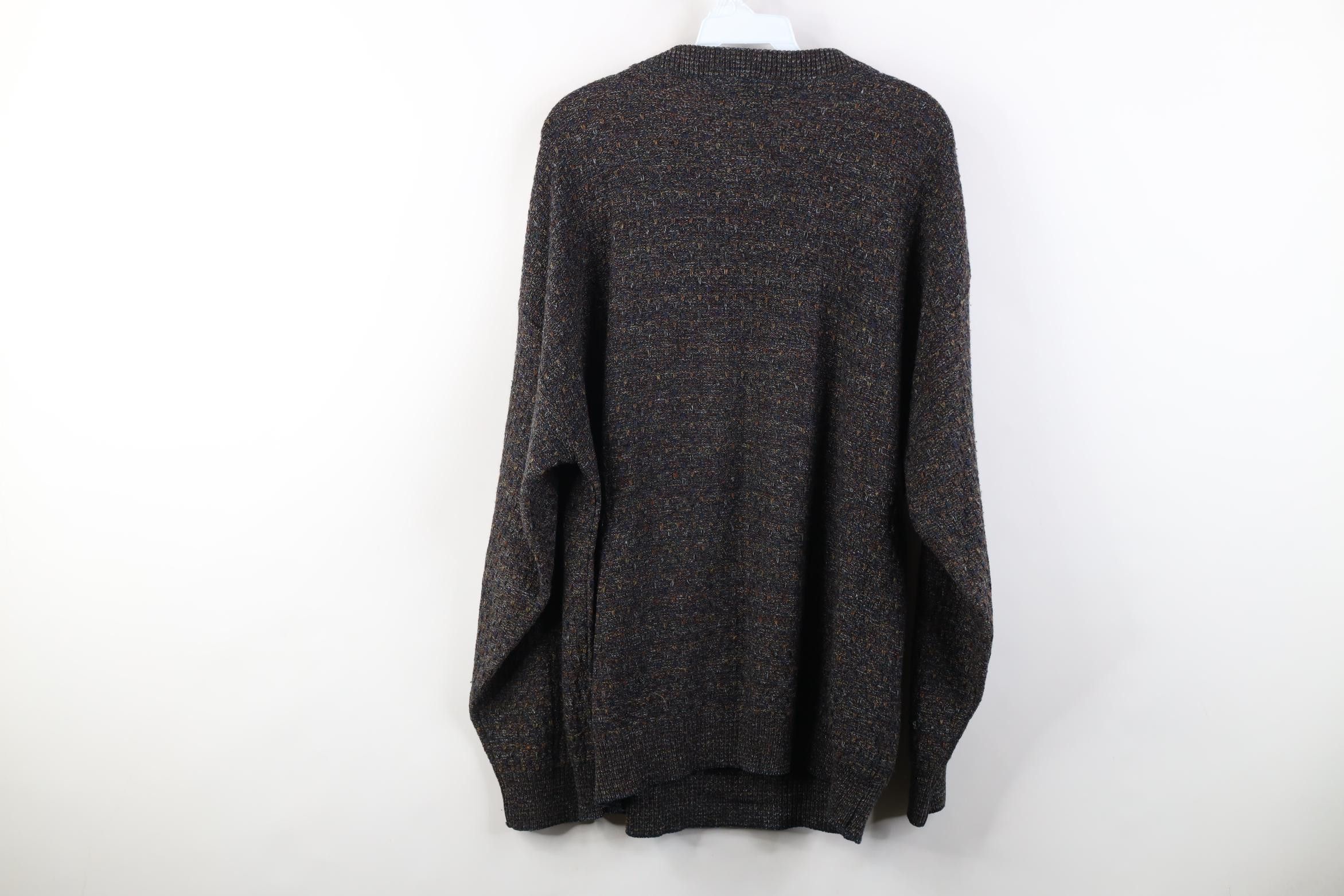 Vintage Vintage 90s Streetwear Fleck Knit Crewneck Sweater USA Size US XL / EU 56 / 4 - 10 Thumbnail