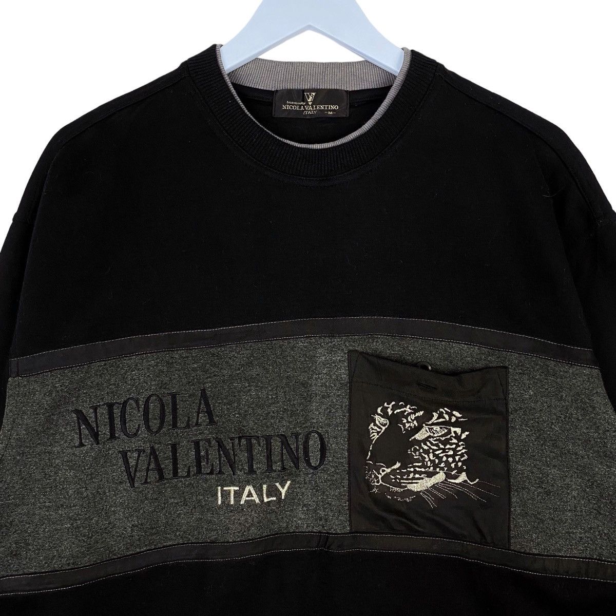 Designer × Vintage Nicola Valentino Sweatshirt Crewneck Pullover Jumper Size US M / EU 48-50 / 2 - 2 Thumbnail