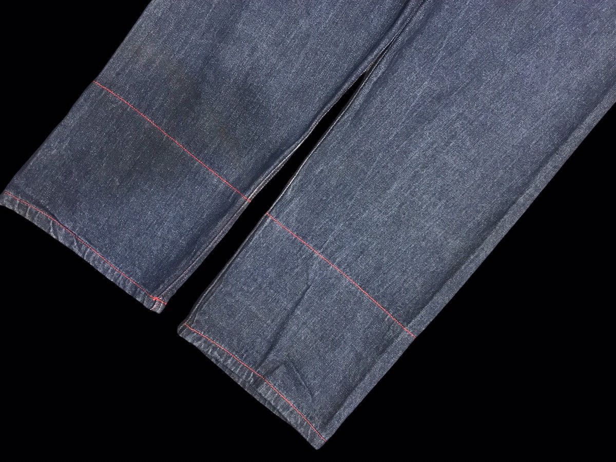 Japanese Brand 💥DENIM ART💥STONE HEAD Zipper Tartan Leg Denim F154 Size US 35 - 12 Thumbnail