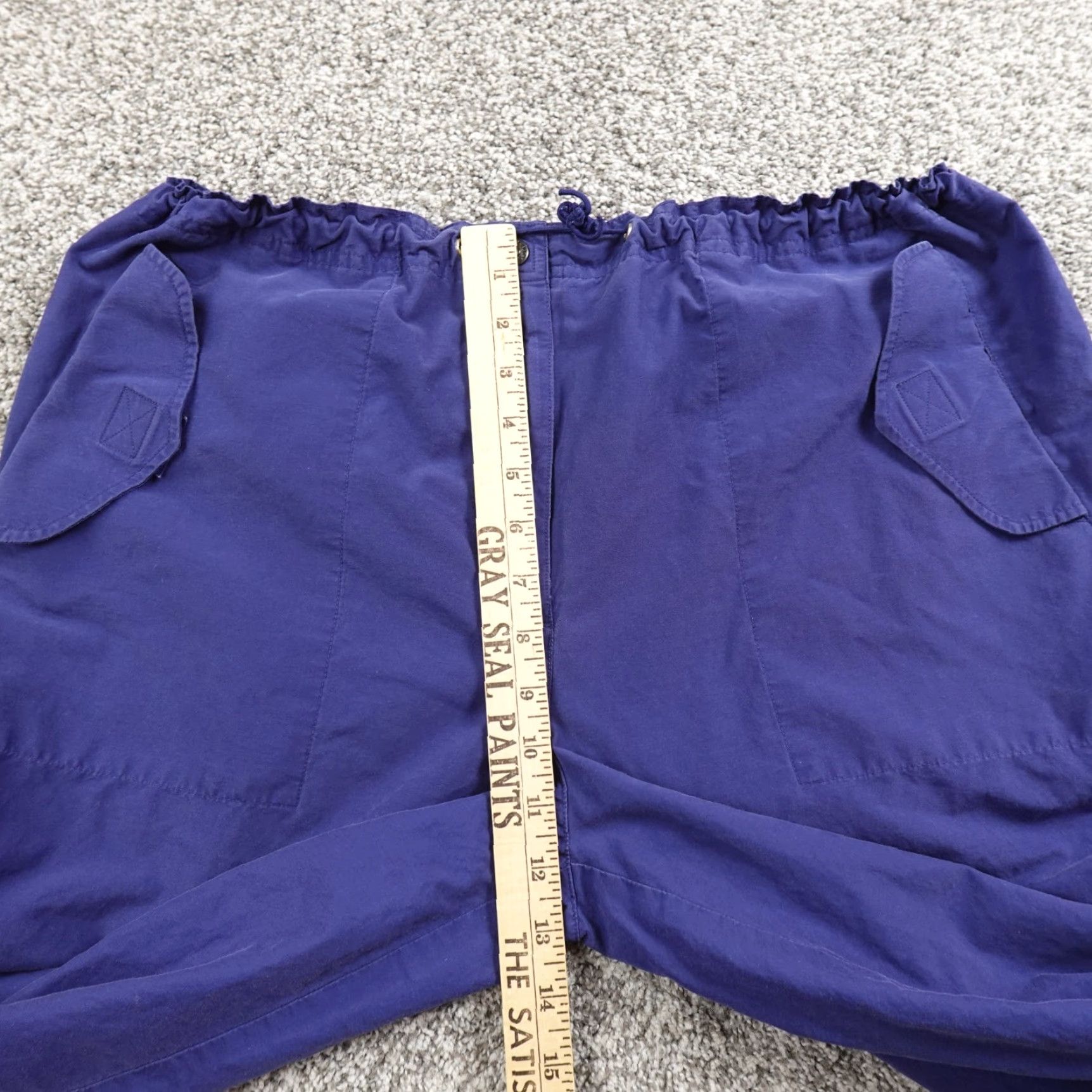 Ralph Lauren VTG Ralph Lauren Pants Mens M Blue Track Drawstring Jogger Sweatpants Preppy 90s Size US 31 - 4 Thumbnail