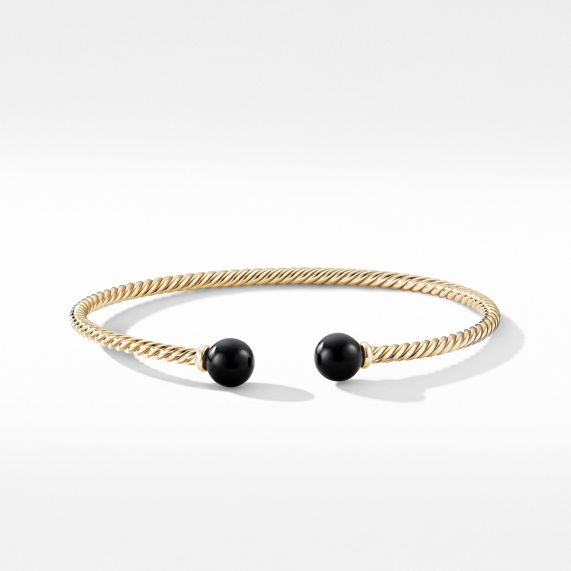 David Yurman o1w1db10325 Bracelet in 18K Gold with Black Onyx & 2.6mm Size ONE SIZE - 2 Thumbnail