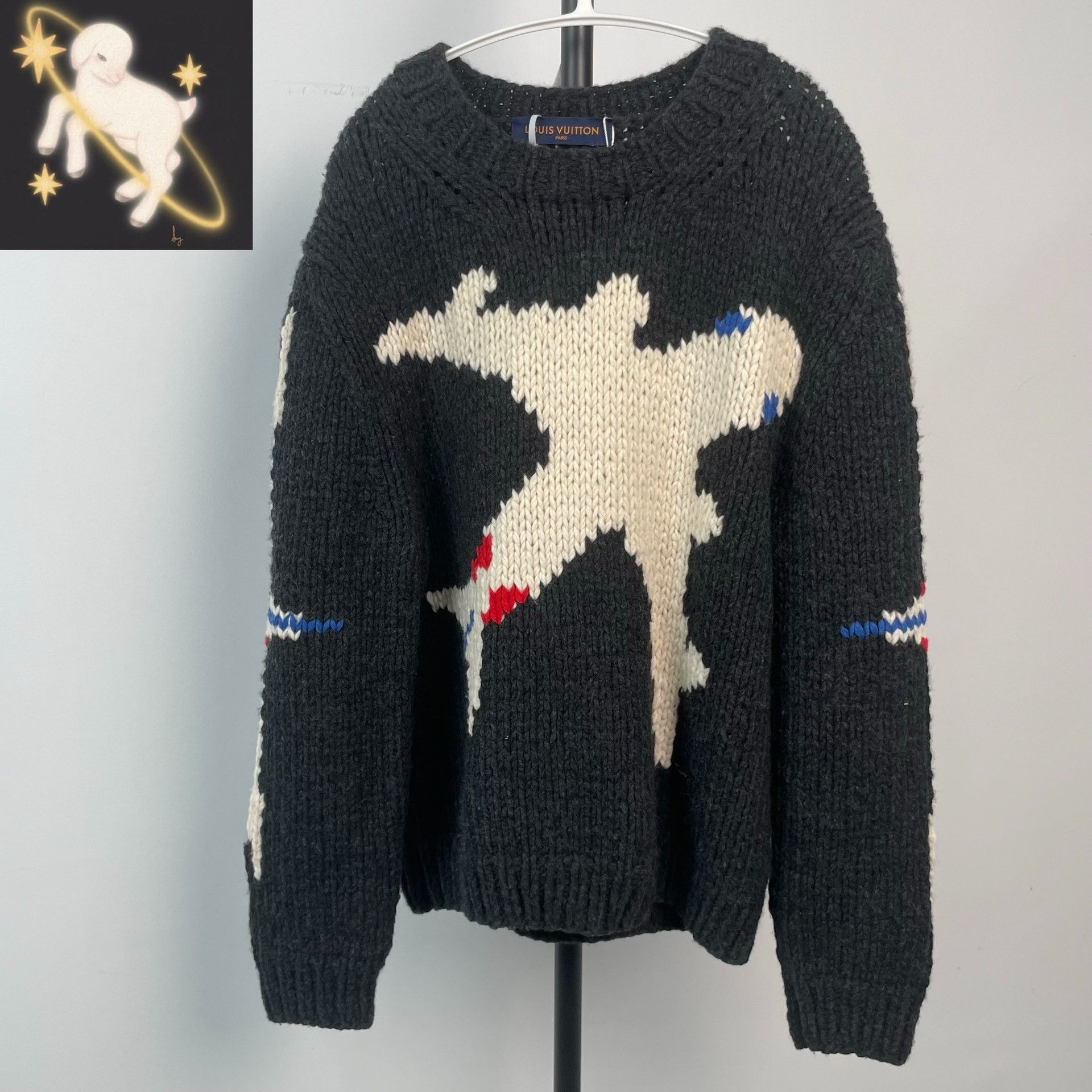 Louis Vuitton Louis Vuitton Black Sweater M Men Size US M / EU 48-50 / 2 - 1 Thumbnail