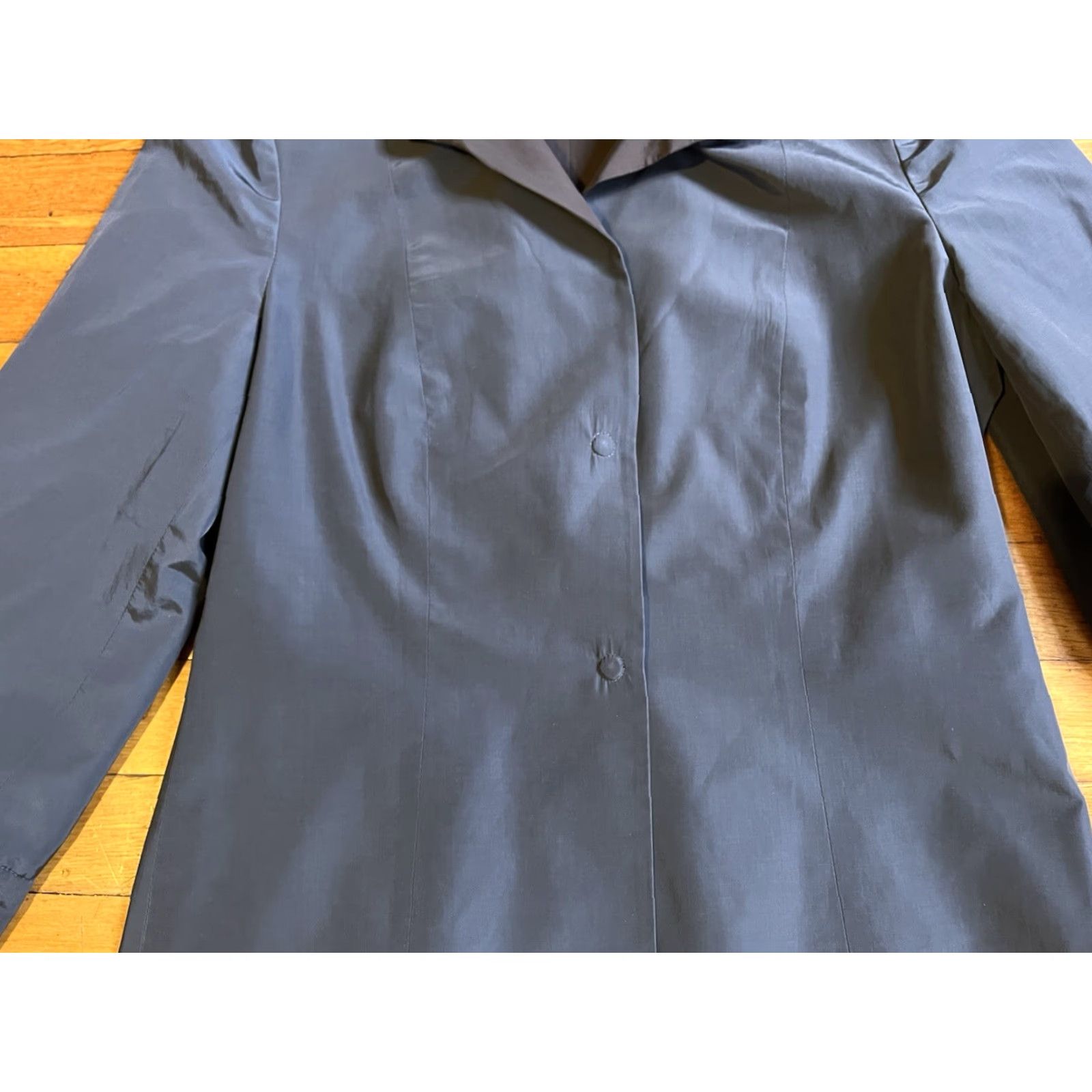 Giorgio Armani Giorgio Armani Blazer Women’s 42 Blue Blazer Solid One-Button Jacket Short Sleeve Italy Vintage No Size M / US 6-8 / IT 42-44 - 3 Thumbnail