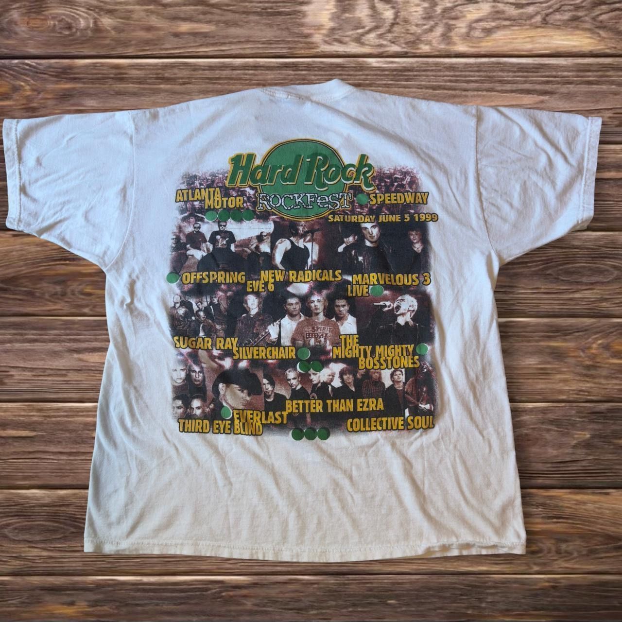 Band Tees Vintage 1999 Hard Rock Cafe Rock Fest Tee Shirt Size XL Size US L / EU 52-54 / 3 - 2 Thumbnail
