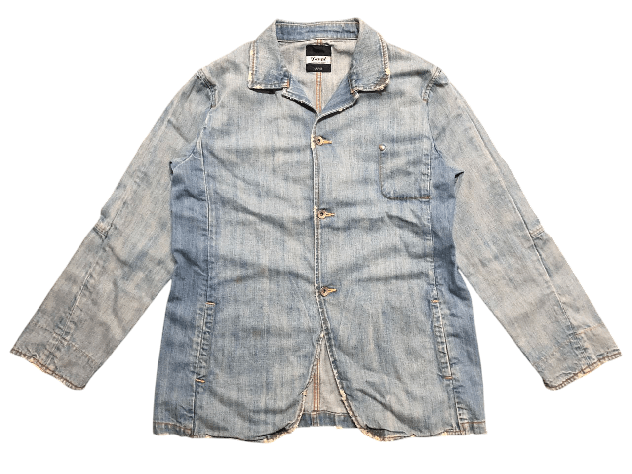 Japanese Brand × Vintage VINTAGE POWER TO THE PEOPLE CHORE JACKET DISTRESSED STYLE Size US M / EU 48-50 / 2 - 1 Thumbnail