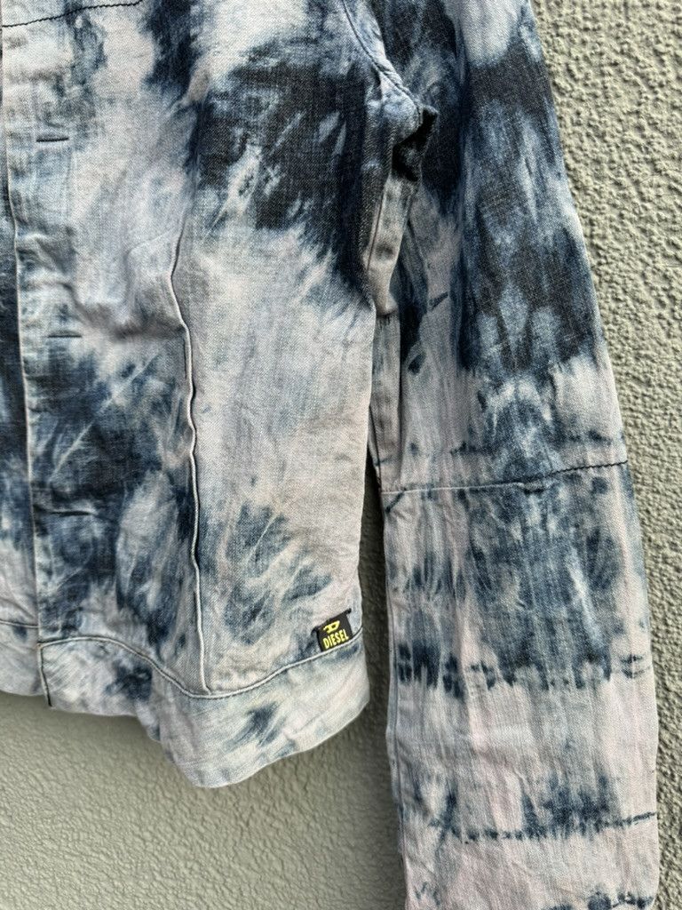 Diesel × Vintage Diesel Denim Tie Dye Jacket Mod Sobea Blue M Size M / US 6-8 / IT 42-44 - 3 Thumbnail