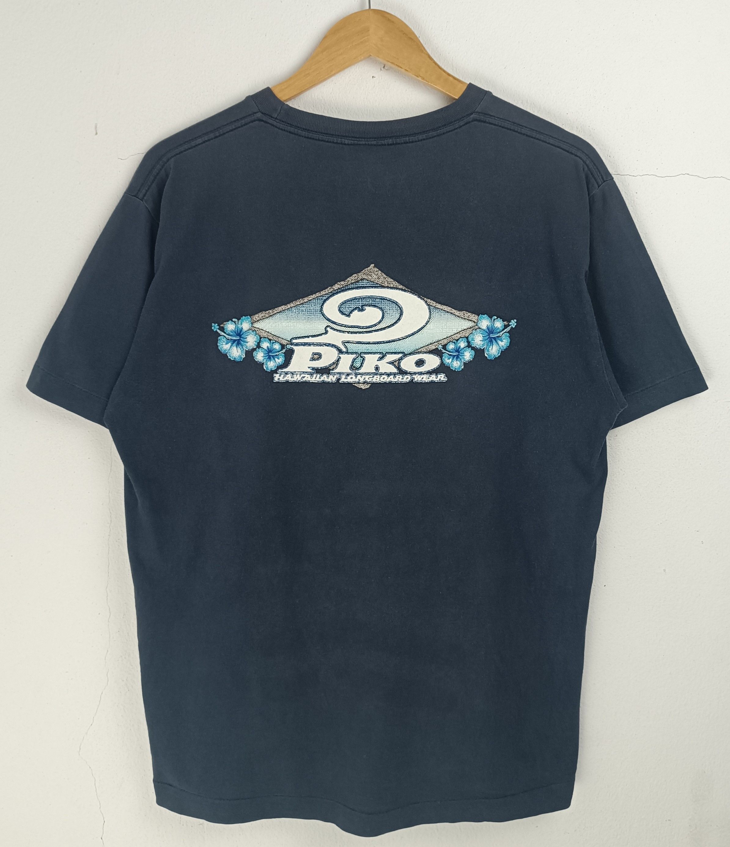 Vintage VINTAGE 90'S FADED PIKO HAWAIIAN LONGBOARD T&C SURF BEACH Size US M / EU 48-50 / 2 - 3 Thumbnail