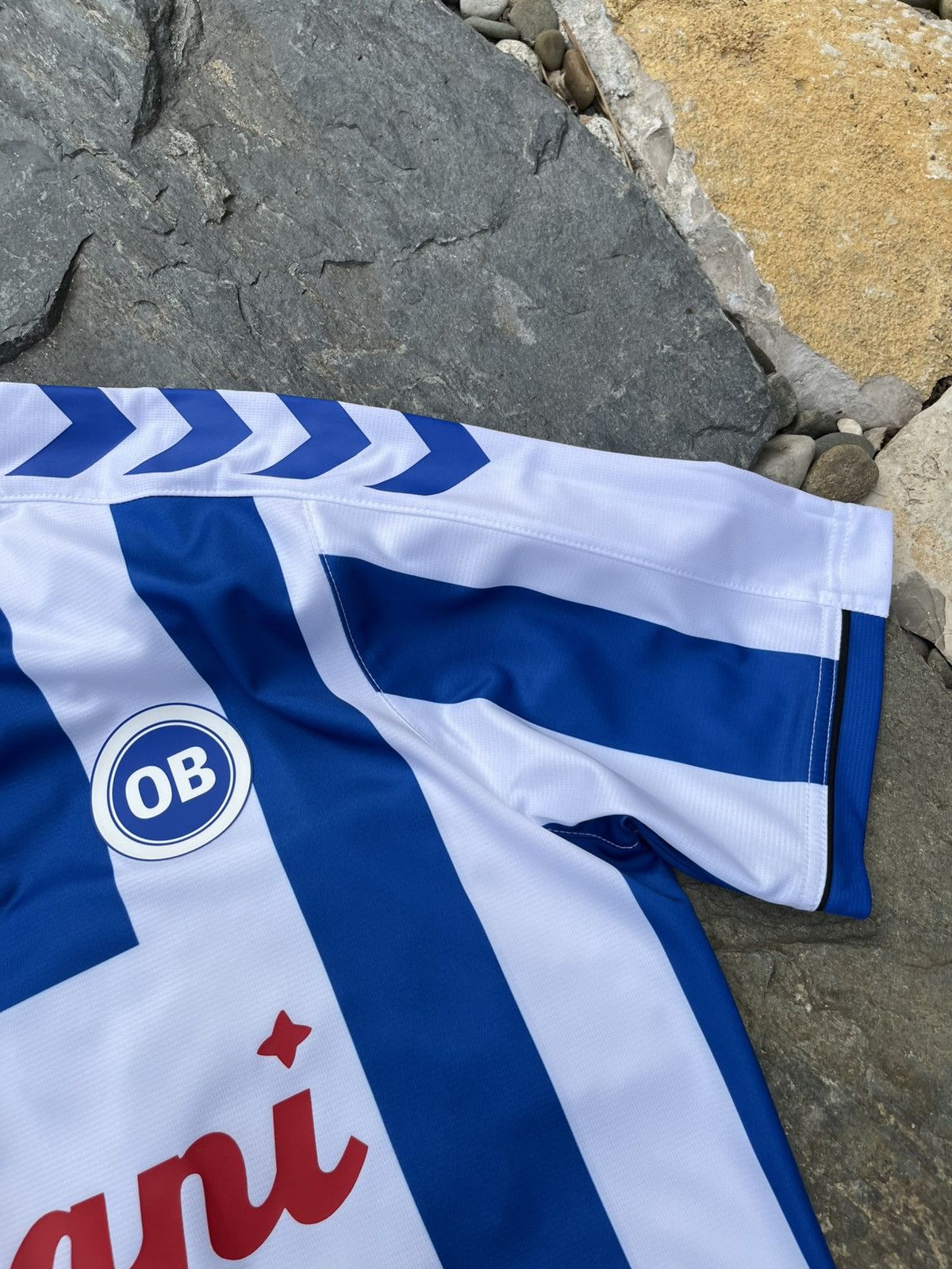 Hummel Hummel soccer jersey Odense 2018 Denmark striped tee Albani Size US L / EU 52-54 / 3 - 17 Thumbnail