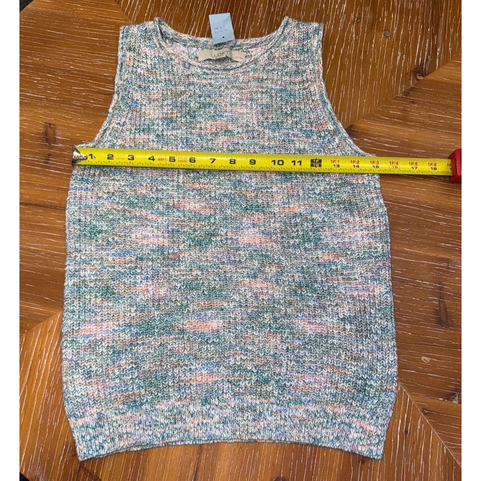 Loft Loft Multicolor Knit Tank Top Sleeveless Lightweight Size PM Size M / US 6-8 / IT 42-44 - 9 Thumbnail