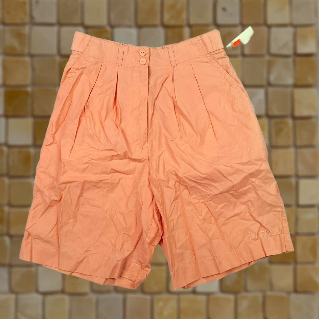 Rockport VINTAGE Rockport Pleated Hiking Shorts Women's M Chino Tennis Golf Outdoor NOS Pink Size 32" / US 10 / IT 46 - 1 Thumbnail