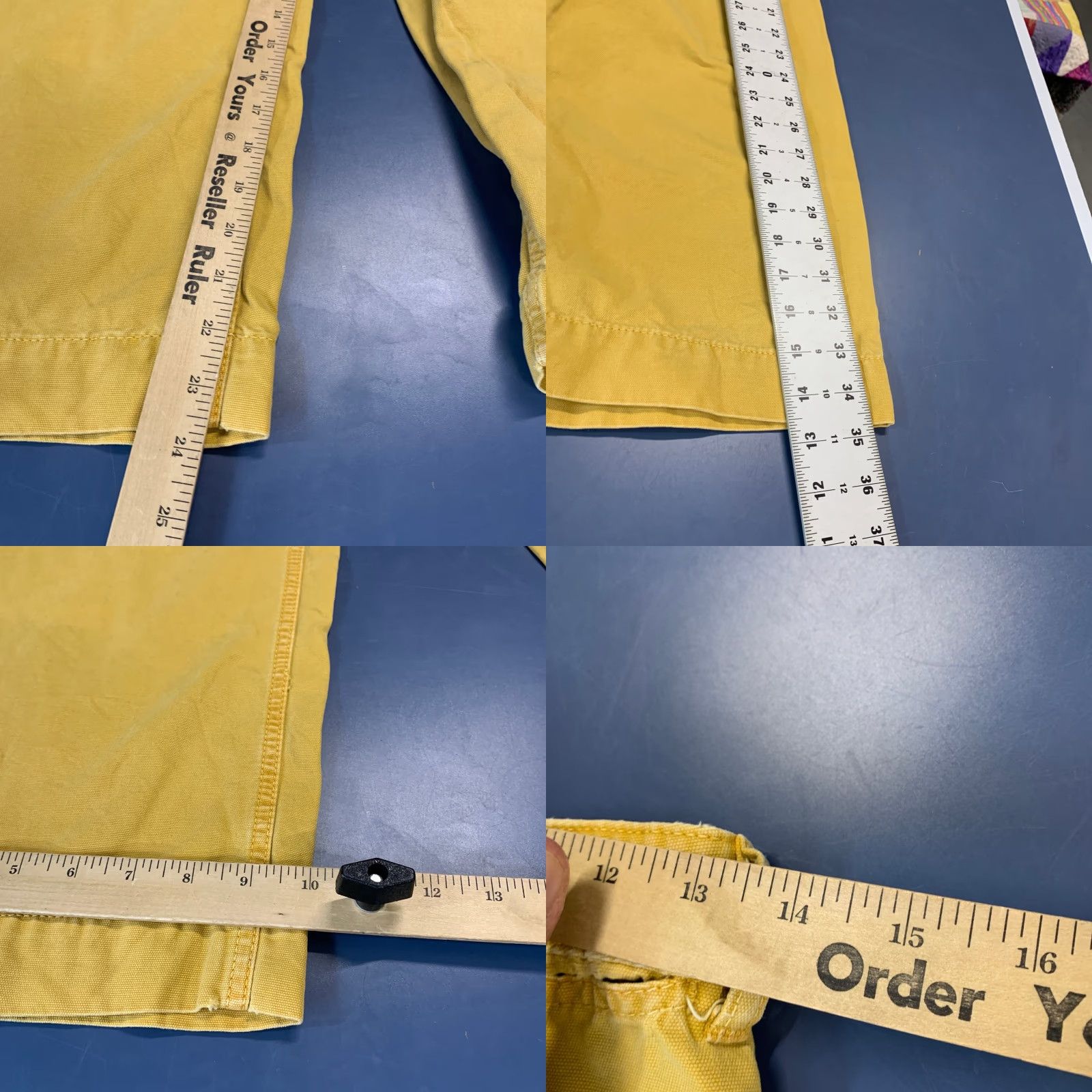 Vintage We The Free Pants Womens Patti Yellow 26x23.5 Cropped High Rise Wide Leg Size 26" / US 2 / IT 38 - 9 Thumbnail