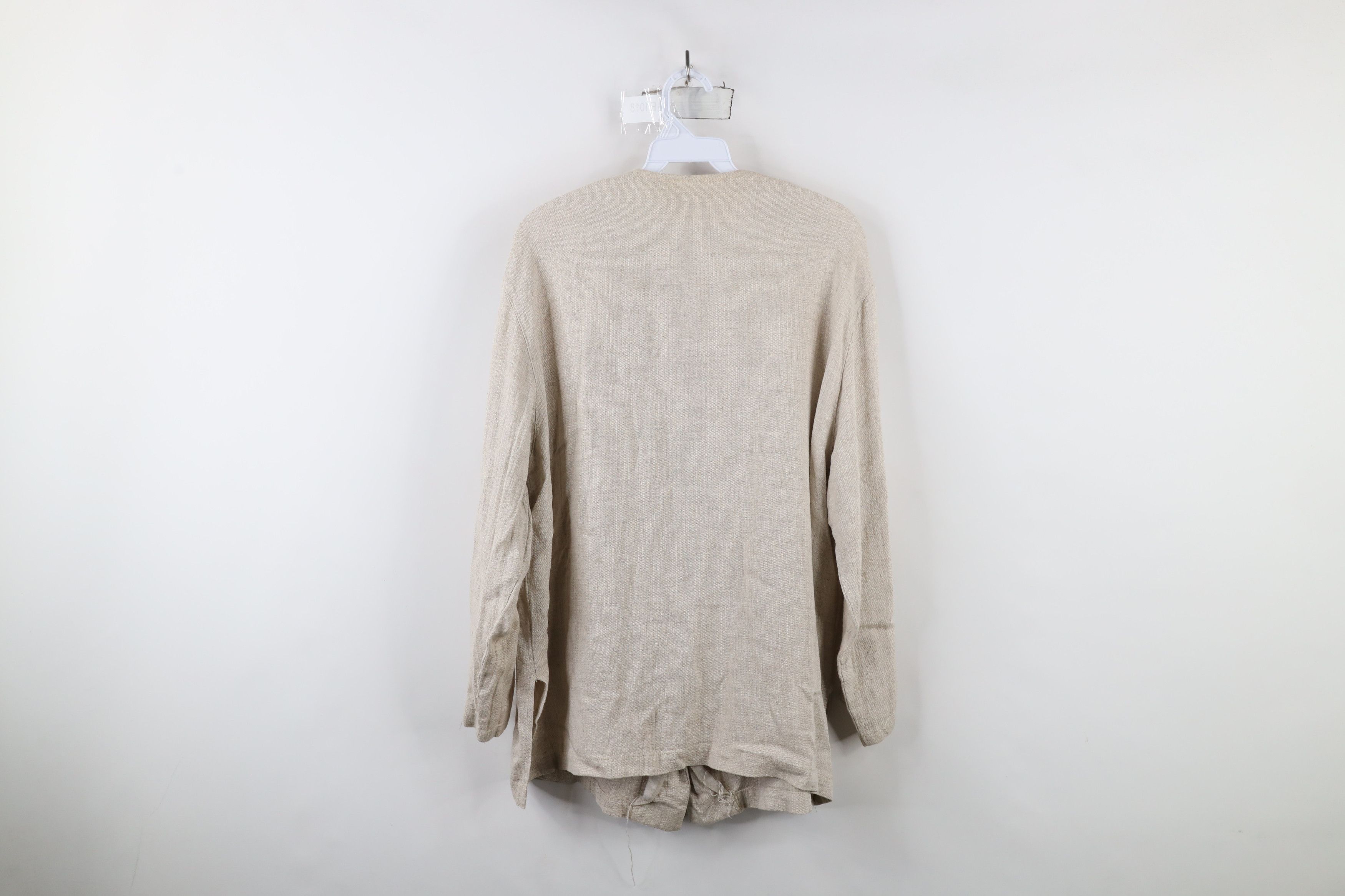 Vintage Vintage 90s Lagenlook Linen Blend Button Jacket Tunic USA Size XL / US 12-14 / IT 48-50 - 11 Thumbnail