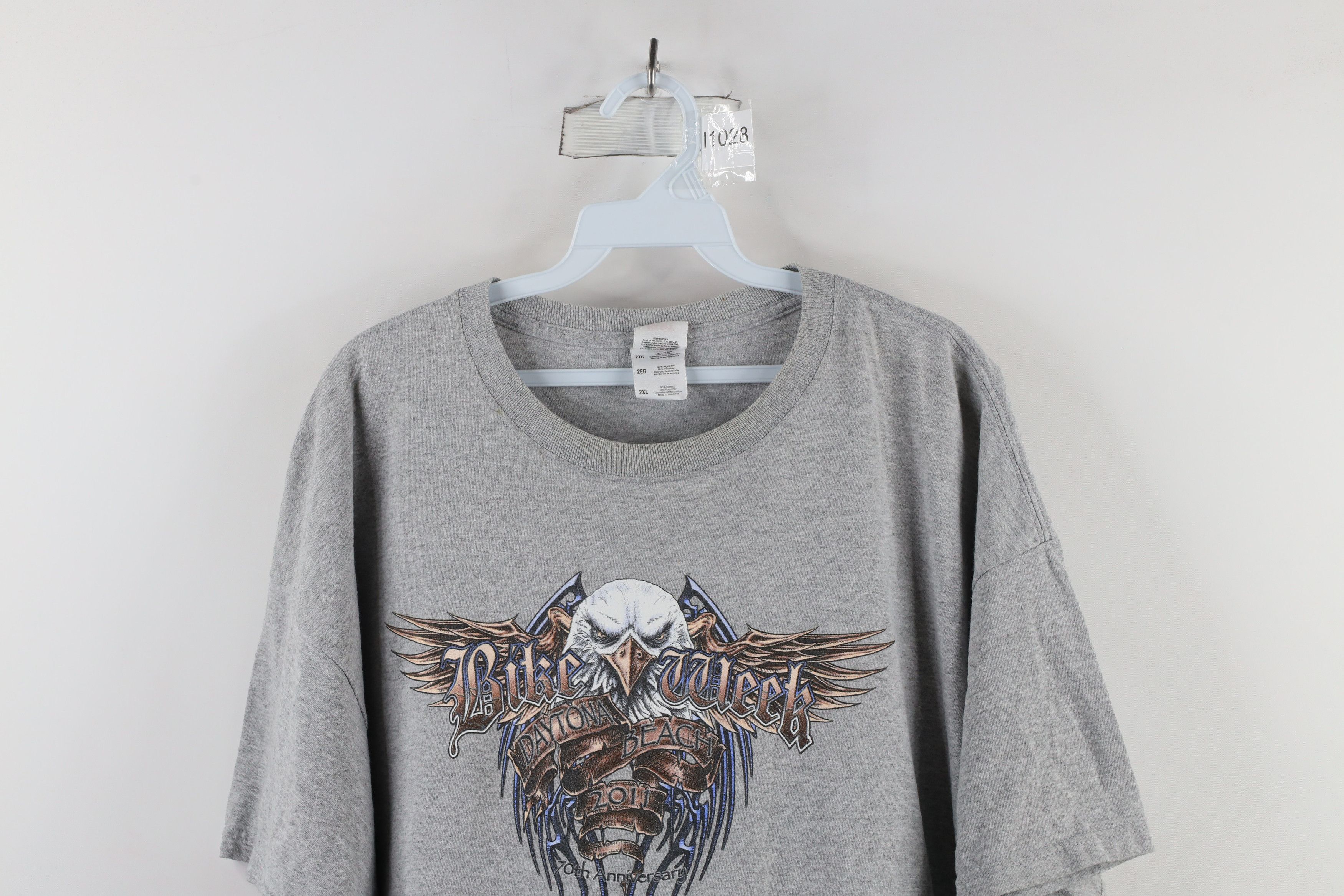 Vintage Vintage Y2K Daytona Beach Bike Week Eagle Tribal T-Shirt Size US XXL / EU 58 / 5 - 2 Thumbnail