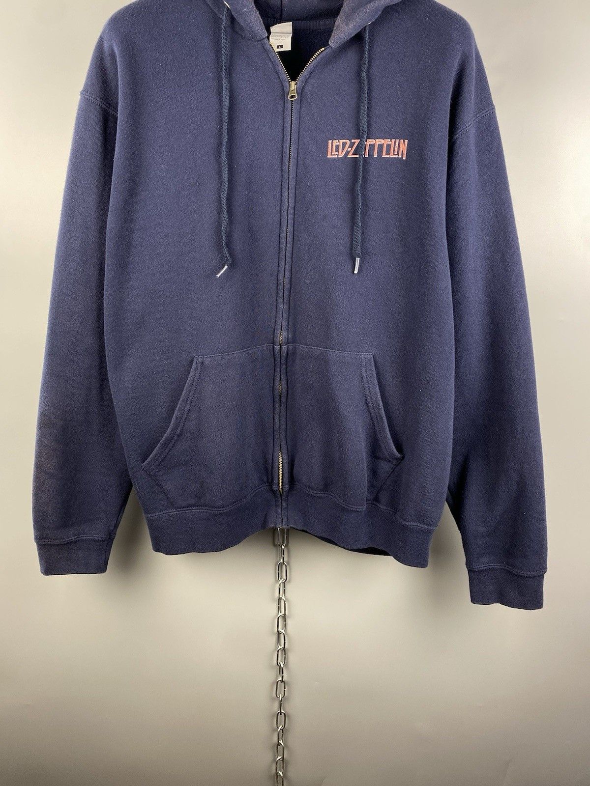 Band Tees Led Zeppelin Full Zip Printed Band Rock Hoodie Size US L / EU 52-54 / 3 - 4 Thumbnail