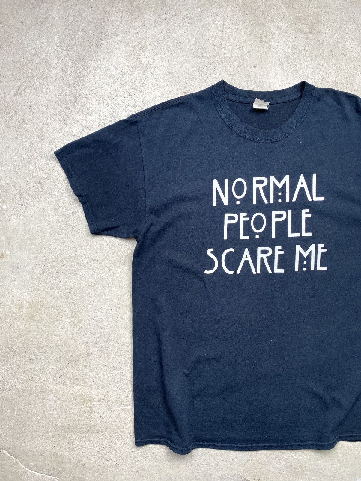 Vintage Vintage 2000s Normal People Scare Me Humor T Shirt Funny Size US L / EU 52-54 / 3 - 2 Thumbnail