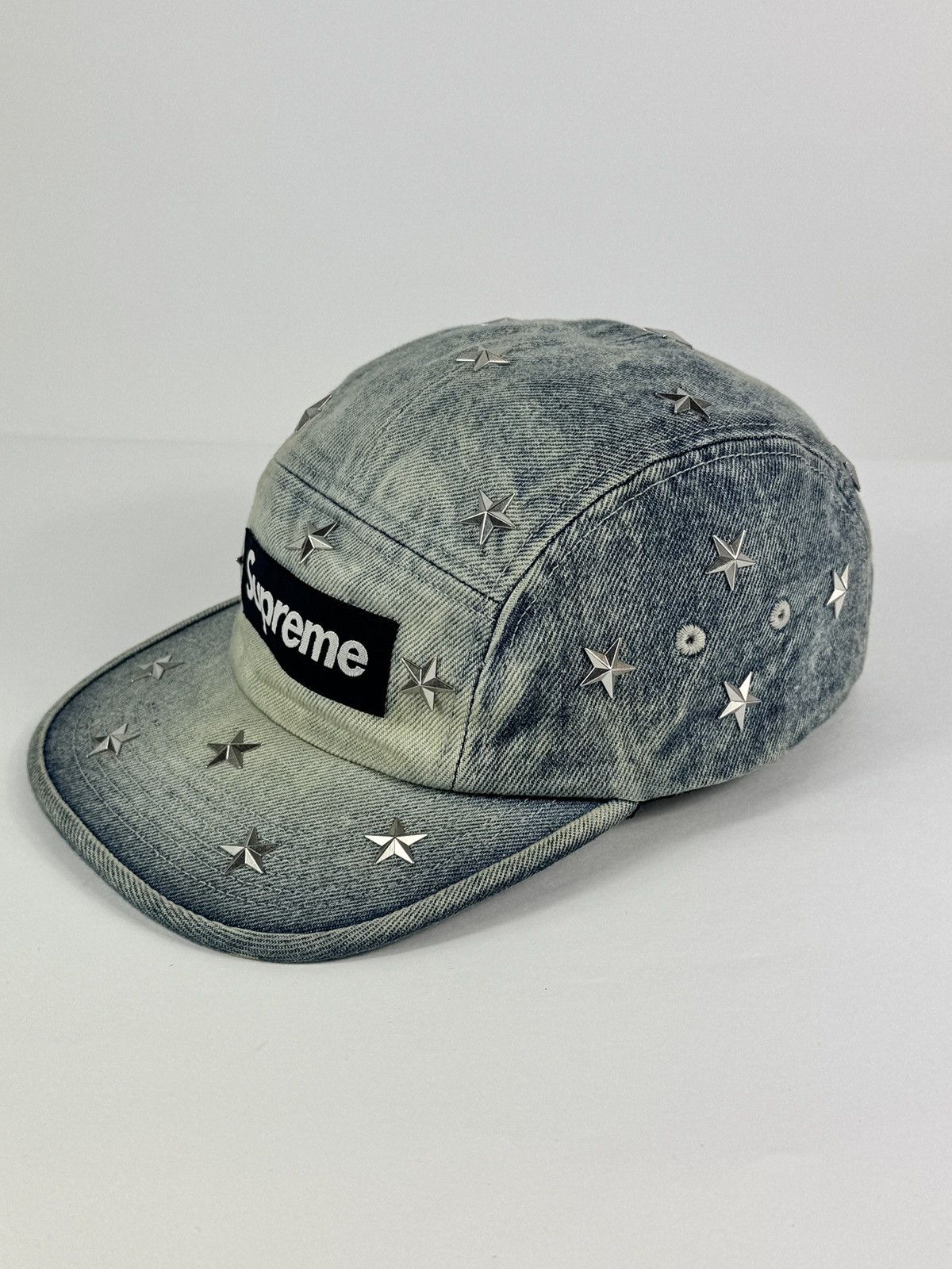 Supreme STAR STUDDED DENIM CAMP CAP Size ONE SIZE - 3 Thumbnail