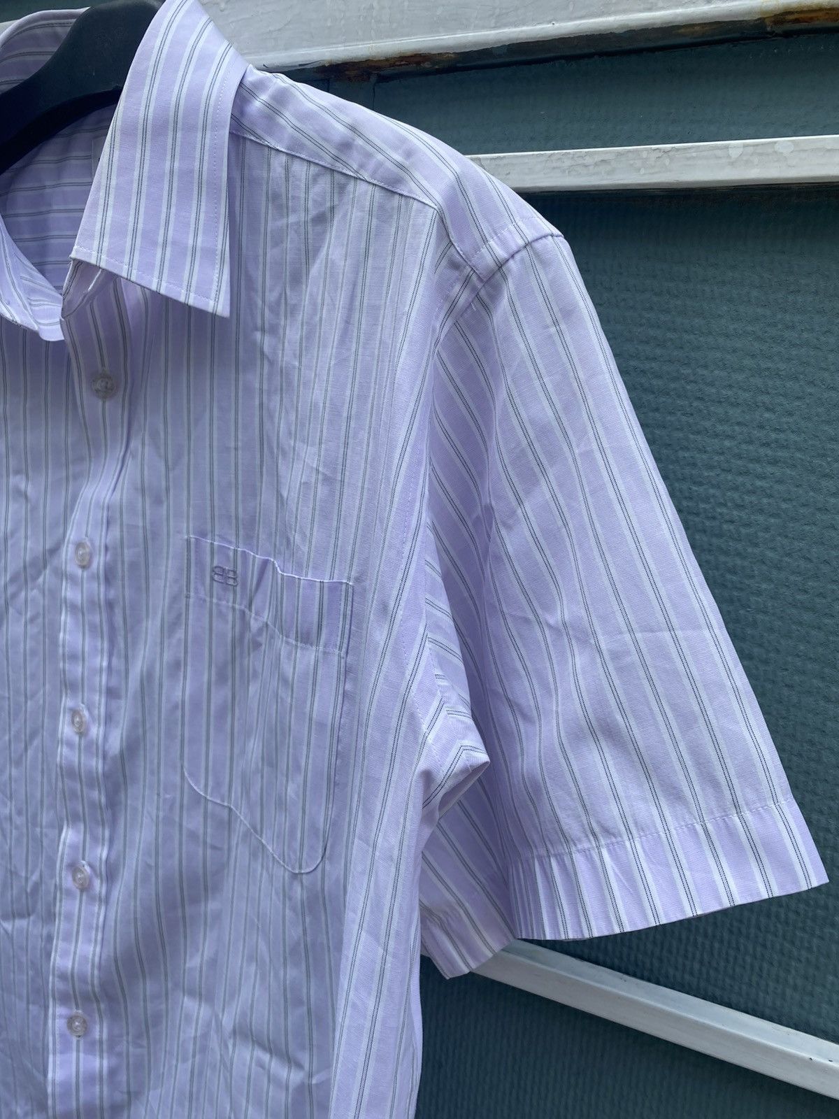 Balenciaga Vintage 90s balenciaga stripe shirts Size US L / EU 52-54 / 3 - 2 Thumbnail