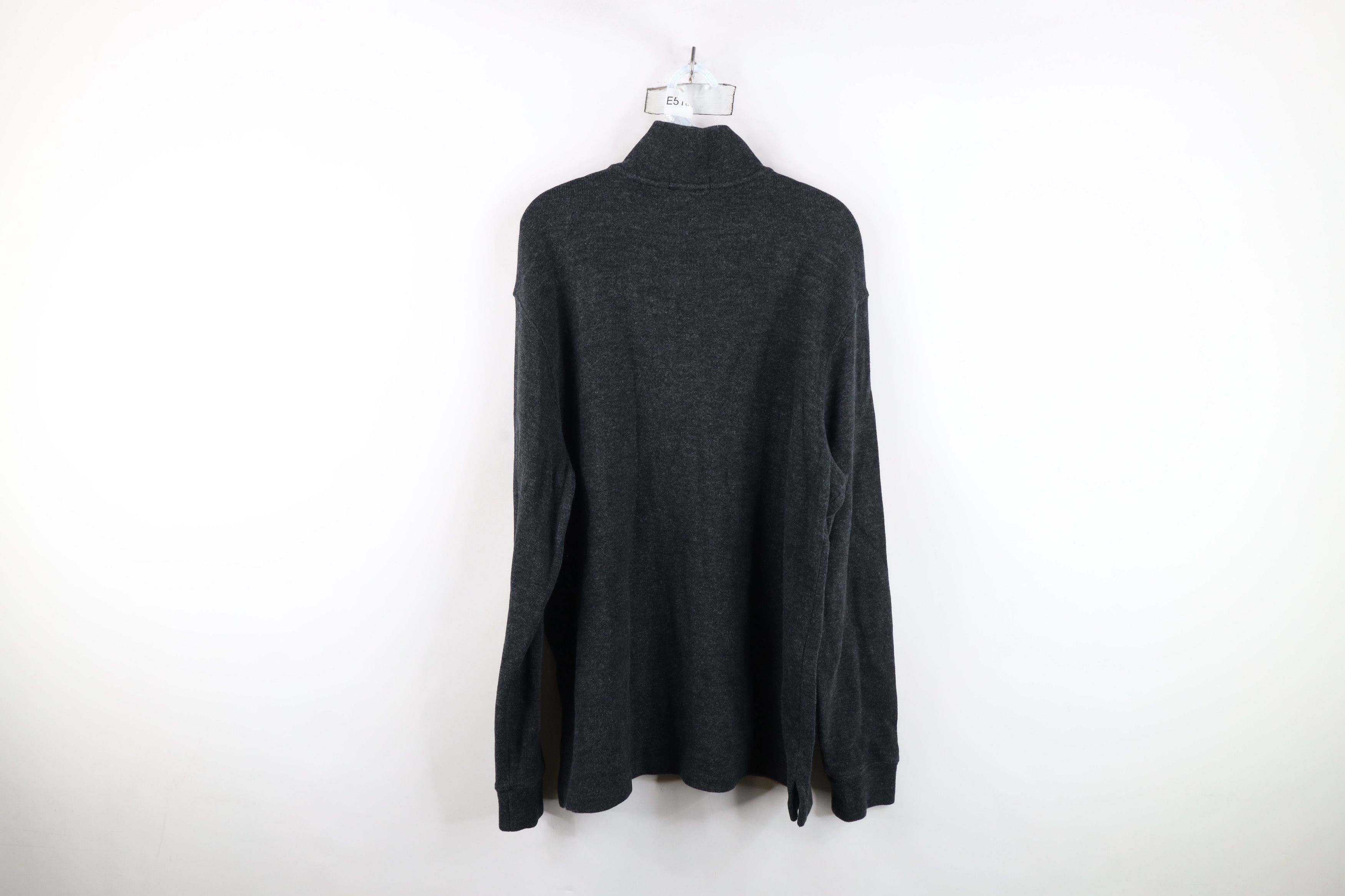 Ralph Lauren Vintage Ralph Lauren Knit Half Zip Sweater Charcoal Gray Size US L / EU 52-54 / 3 - 11 Thumbnail